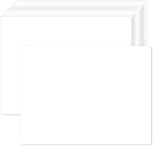 100 Pack White Blank Cardstock 5x7 Thick Paper,Goefun 80lb Flat Cards Stock Printer Paper for Invitations, Postcards, Photos, DIY Card Making