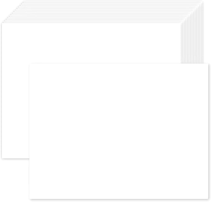 300 Pack White Blank Cardstock 5x7 Thick Paper,Goefun 80lb Flat Cards Stock Printer Paper for Invitations, Postcards, Photos, DIY Card Making