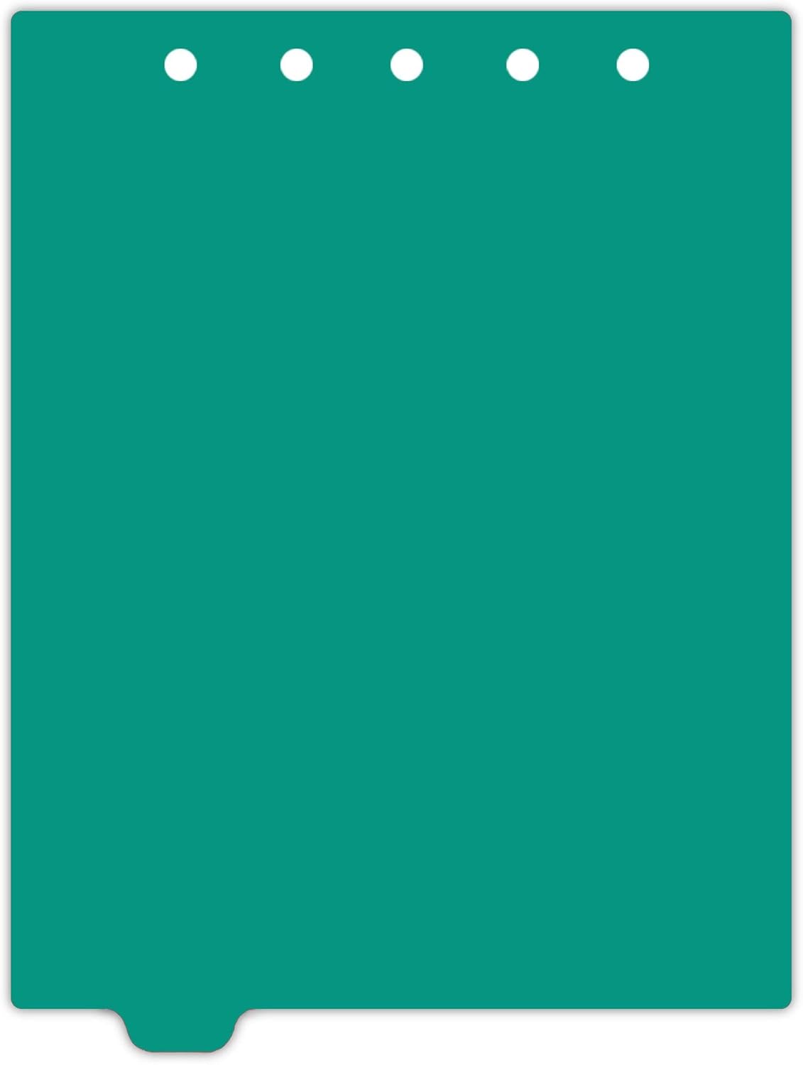 Carstens - Heavy Duty Plastic Ring Binder Dividers, Bottom Tab, 1/9 Cut, Tab 2 Position, US Letter, Turquoise, Case of 50, (2619-02CS) - Ideal Medical Chart Dividers or Index Tabs for 3 Ring Binders