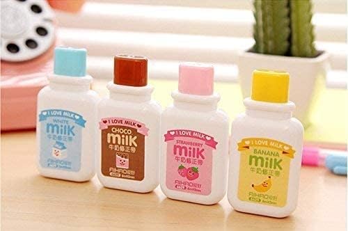 4PCS Milk Bottle Style Correction Tape (Random Color)