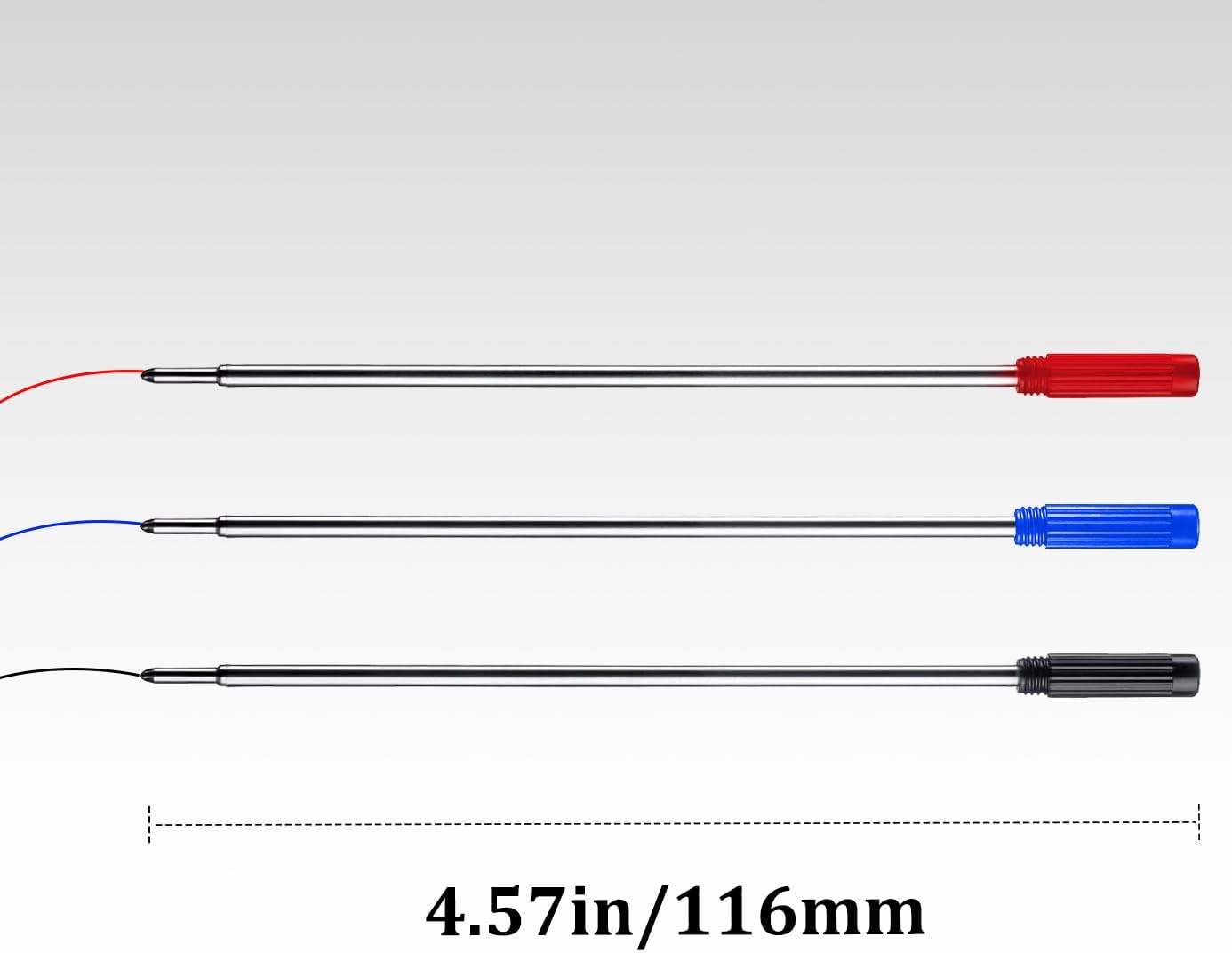 Black Ink Refills (20pcs), Replaceable Pens Refills, 1mm Medium Tip - Black