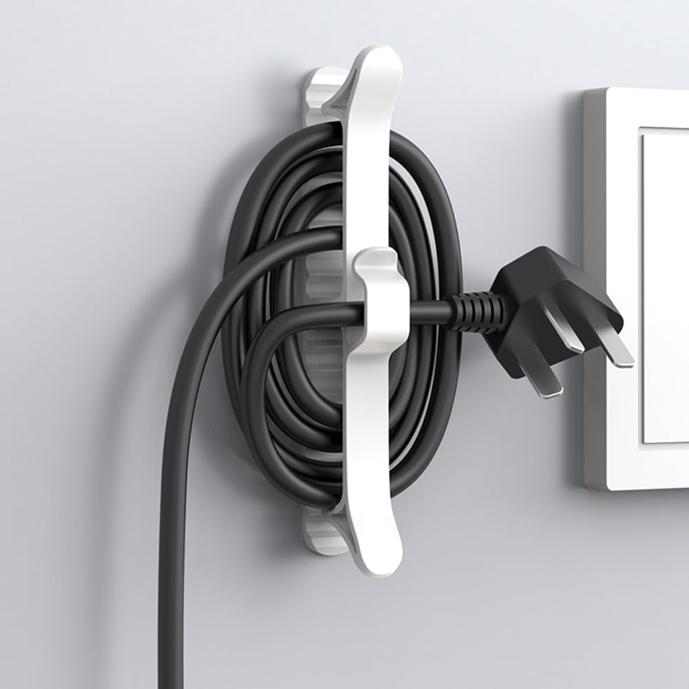 Cord Organizer | Organization and Storage for Kitchen Appliances,Cord Keeper,Cord Wrapper,Cord Holder for Air Fryer,Coffee Maker,Blender,Toaster,Table Lamps Cord-8 (White)