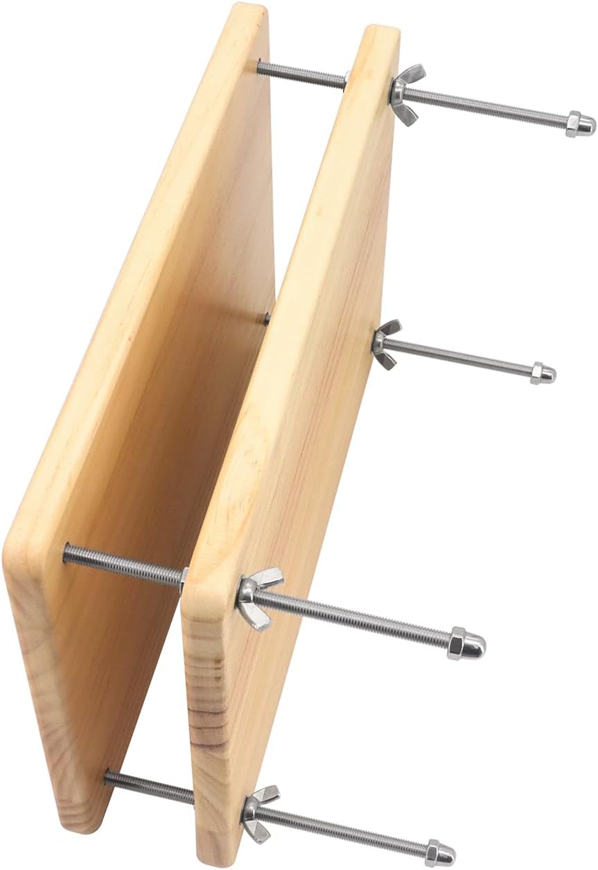 Book Press, 11.6 x 7.9’’ Book Press Bookbinding, Wood Bookbinding Press, Portable Bookbinding Machine and Book Press, for Handmade Bookbinding