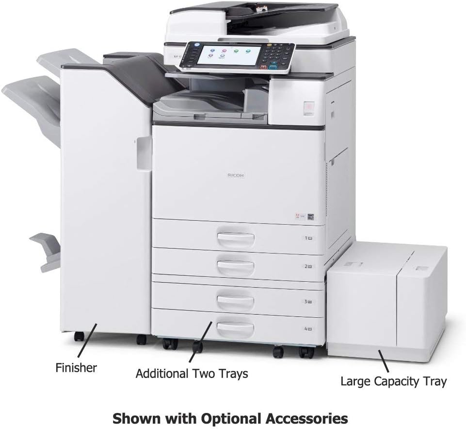 Ricoh Aficio MP 2554 Ledger/Tabloid-size Mono Laser Multifunction Copier - 25ppm, Copy, Print, Scan, 2 Trays and Stand (Renewed)