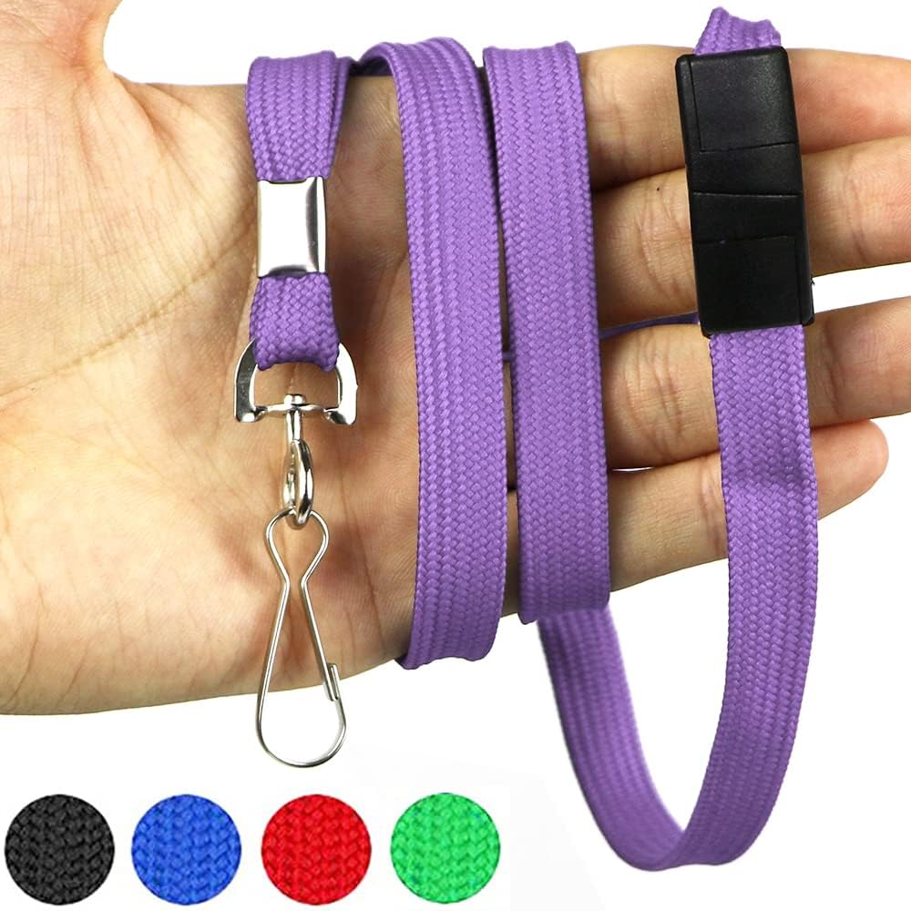 Bird Fiy Lanyard Light Purple Lanyards Neck Flat Premium Breakaway Badge Lanyard with J-Hook for ID Nametag Badge Holder