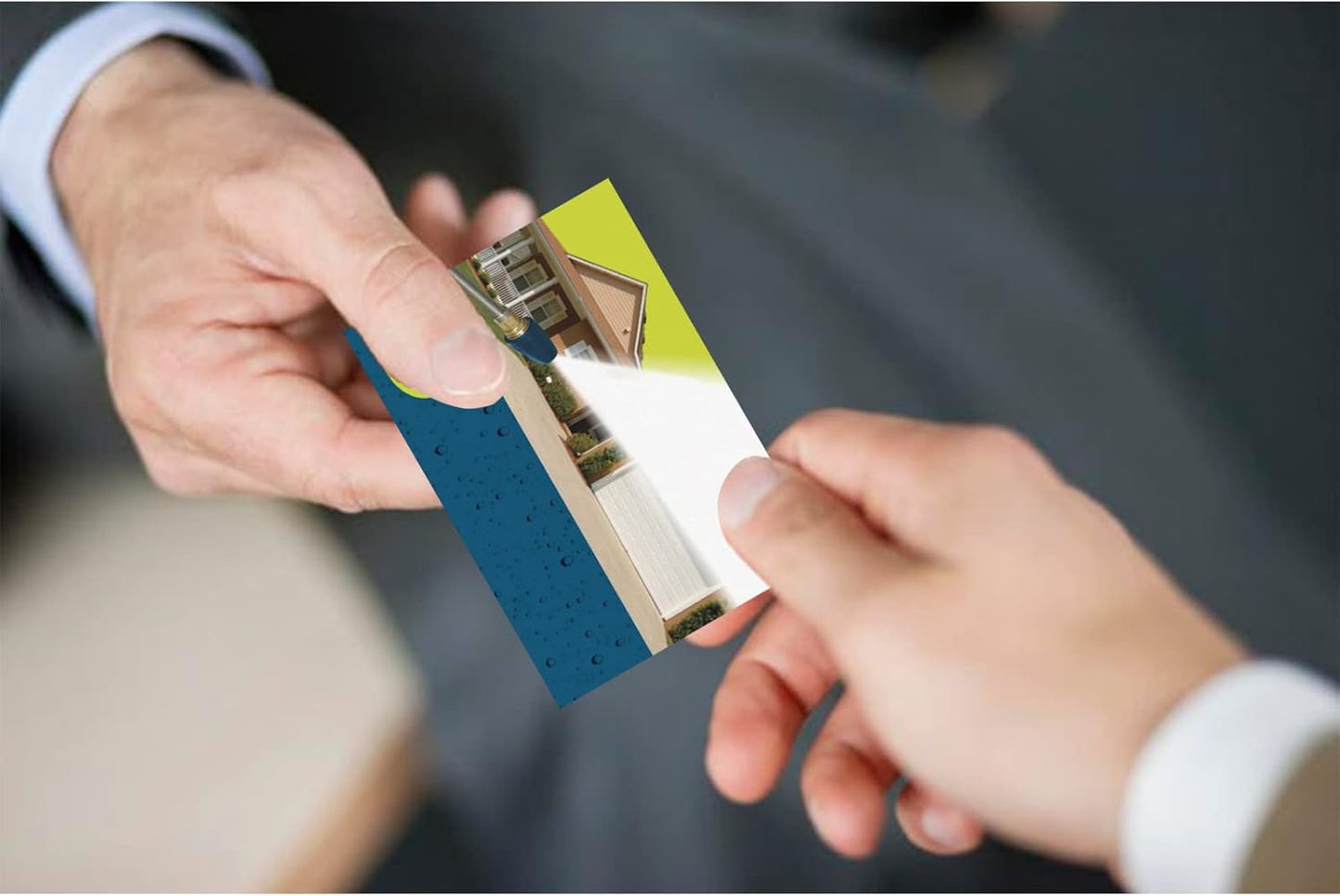 Custom Business Cards Personalized Business Cards for Small Business 300gsm Matte Paper Front & Back Sides Printed 3.5" x 2" - Pressure Washing Template