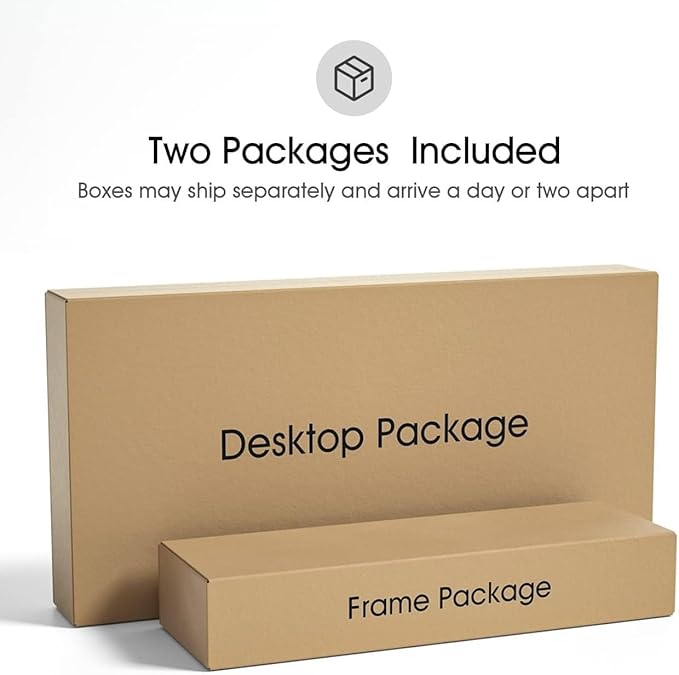 FEZIBO One-Piece Standing Desk Adjustable Height Stand up Home Office Desk, 48x24 Inch Electric Standing Computer Desk, with 4 Memory Presets, Fixable casters, Light Rustic