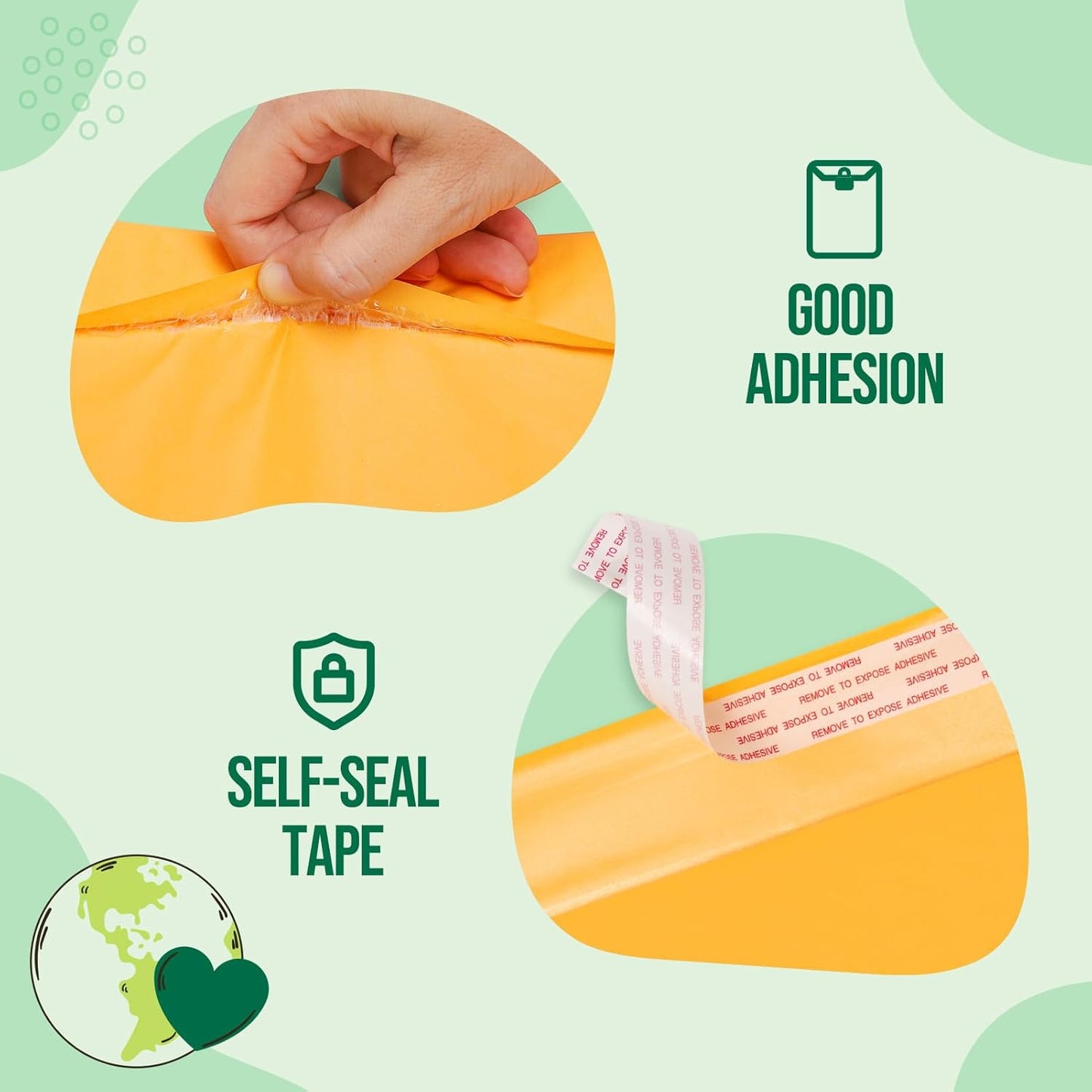 Fuxury Bubble Mailer 6x10" 100 Pack Kraft Padded Envelopes Usable Size 6x9" Kraft Bubble Envelopes for CDs, Video Games, Book Thick Padded Mailers #0 Small Yellow