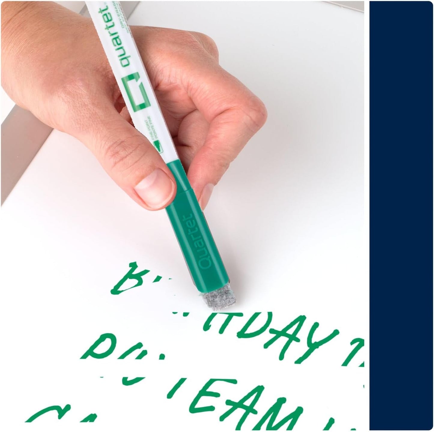 Quartet Dry Erase Markers, Fine Tip White Board Dry Erase Markers with DryGuard Ink Protection, Office Essentials, Black, Red, Blue, Green, 36 Pack (Q120Z03-R)