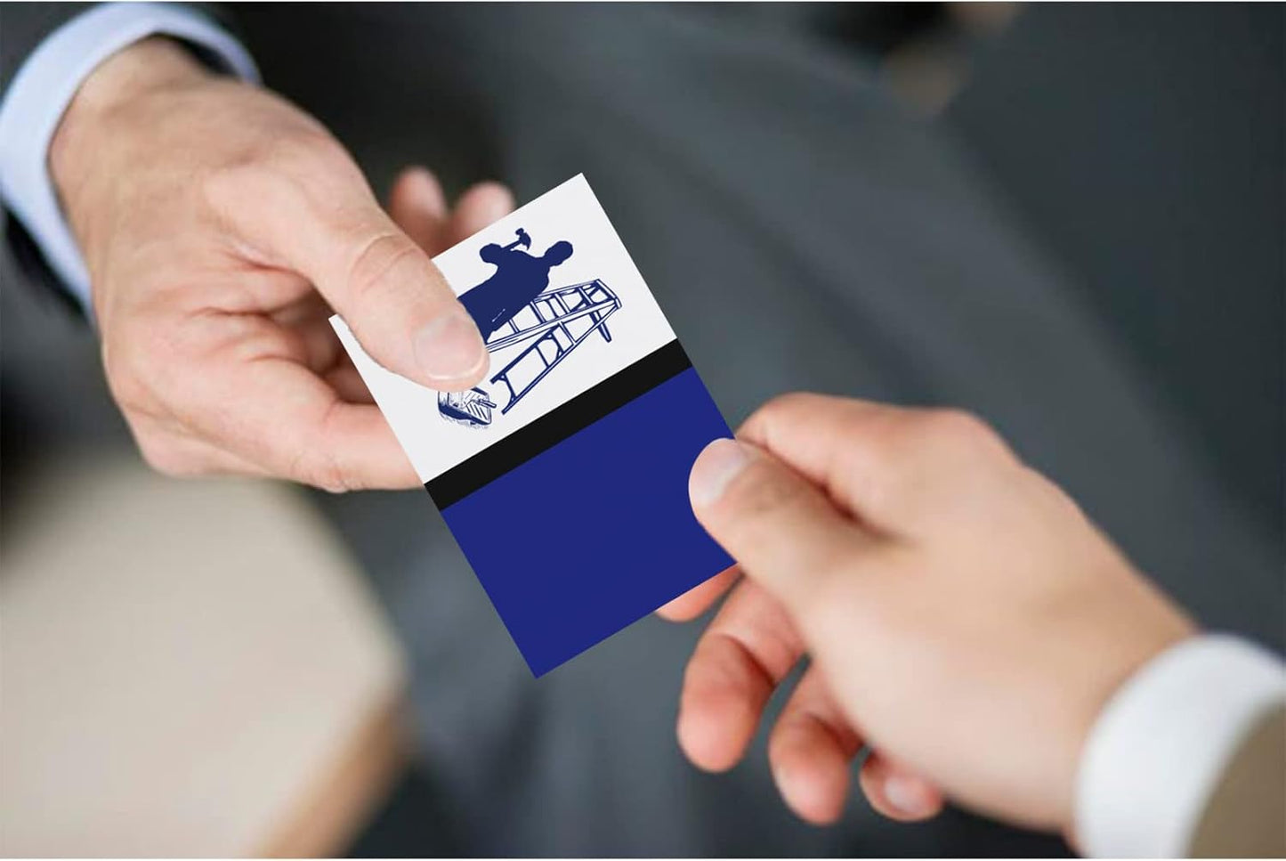 Custom Business Cards Personalized Business Cards for Small Business 300gsm Matte Paper Front & Back Sides Printed 3.5" x 2" - Handyman Template