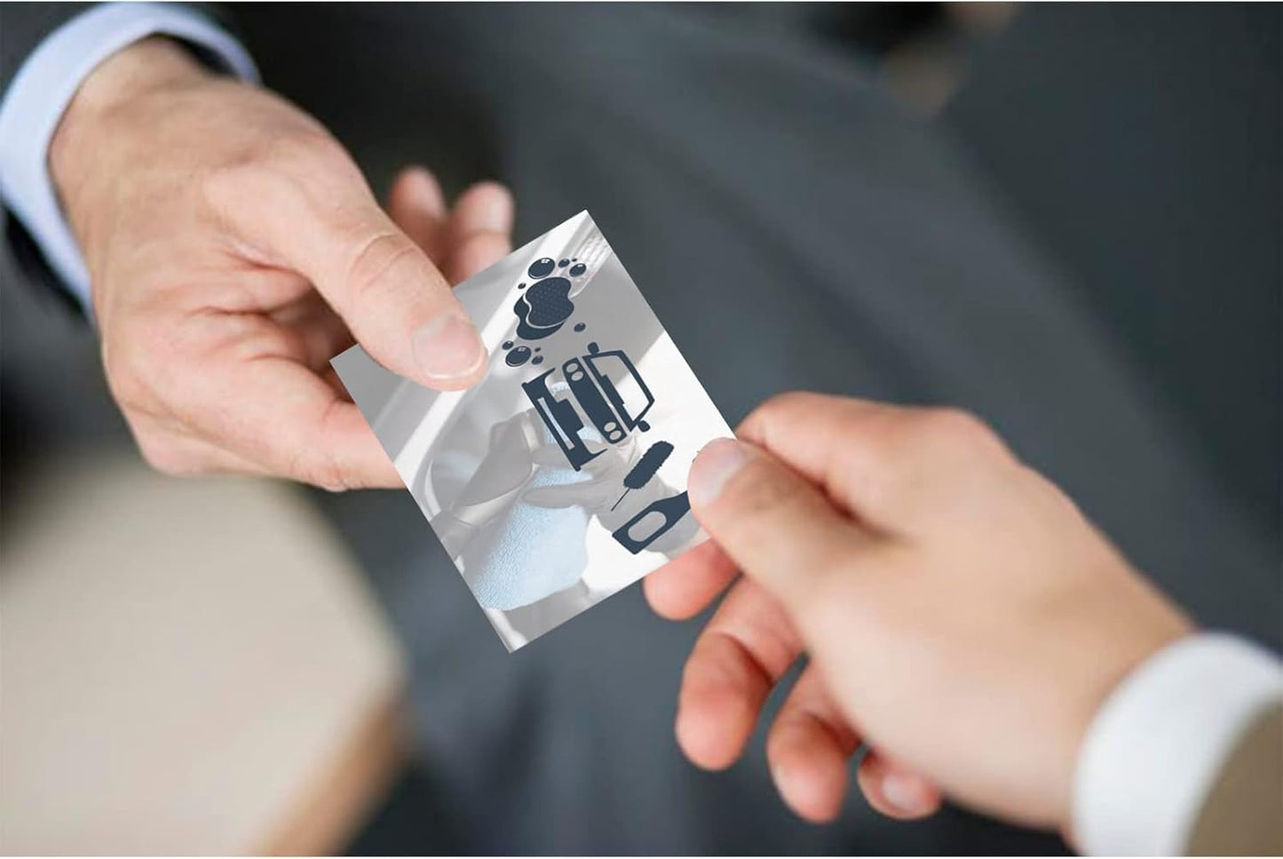 Custom Business Cards Personalized Business Cards for Small Business 300gsm Matte Paper Front & Back Sides Printed 3.5" x 2" - Car Wash Template