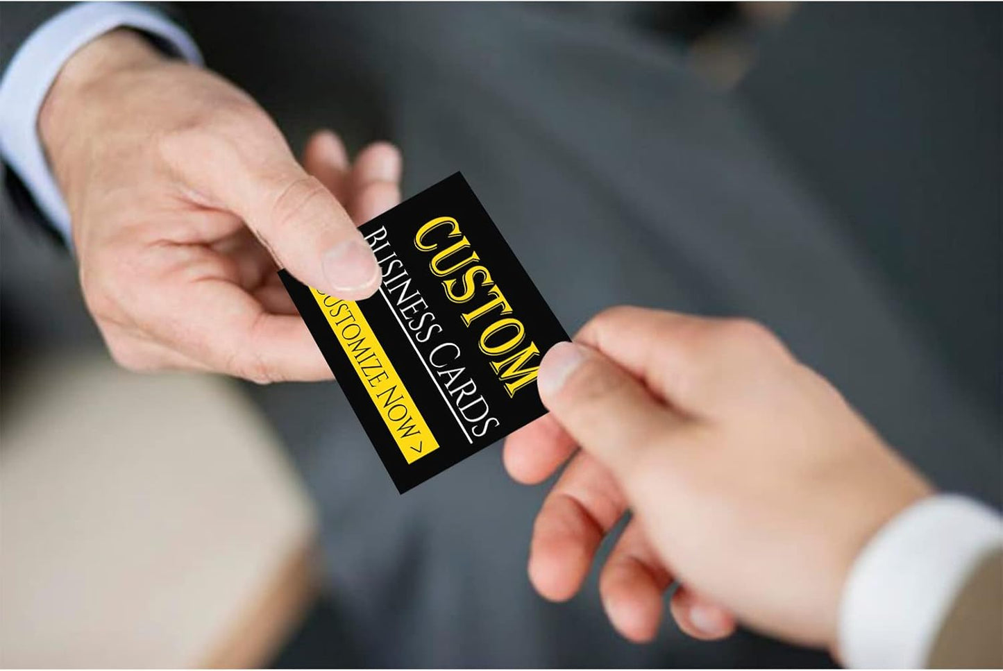 Custom Business Cards Personalized Business Card for Small Business 300gsm Matte Paper Front & Back Sides Printed 3.5" x 2"