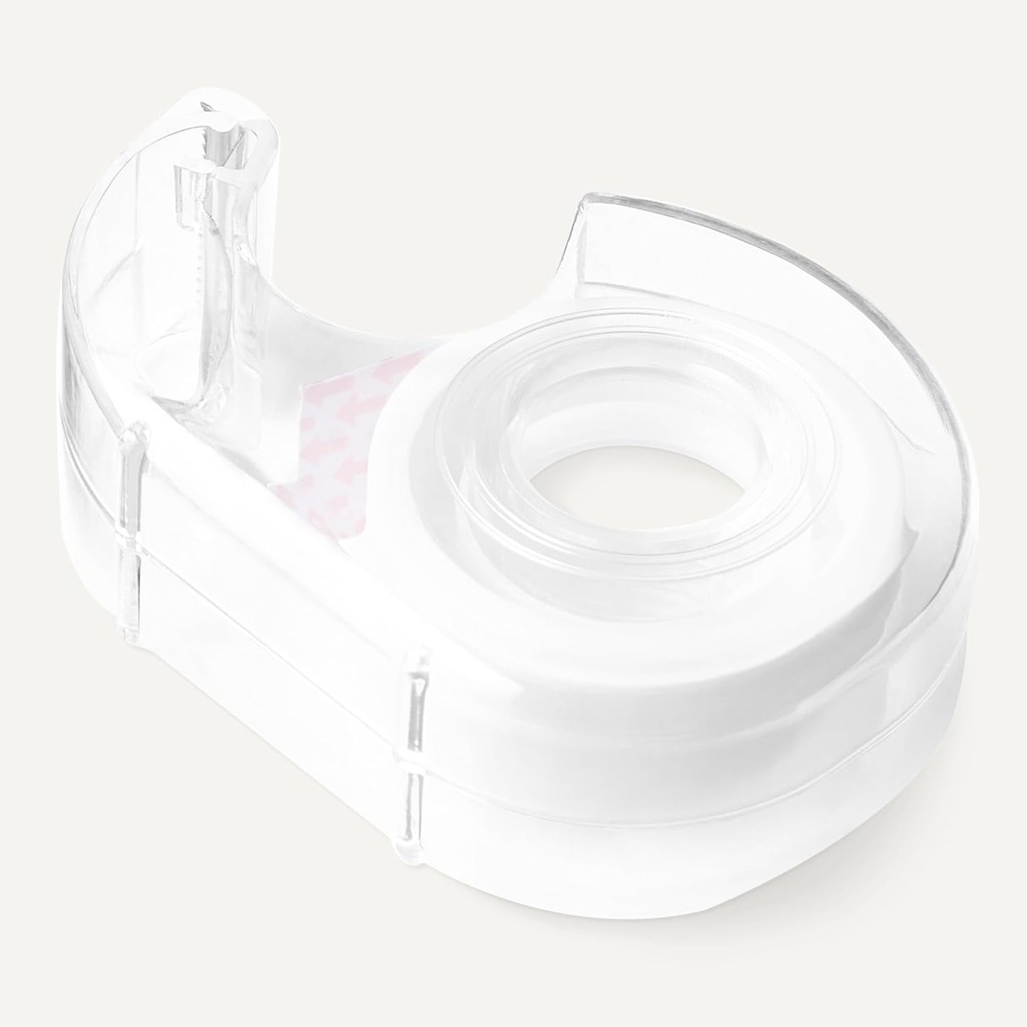 Amazon Basics Matte Finish Tape with Dispenser, Invisible Tape, 3/4" x 300"(8.33 Yards), 3-Pack, Transparent