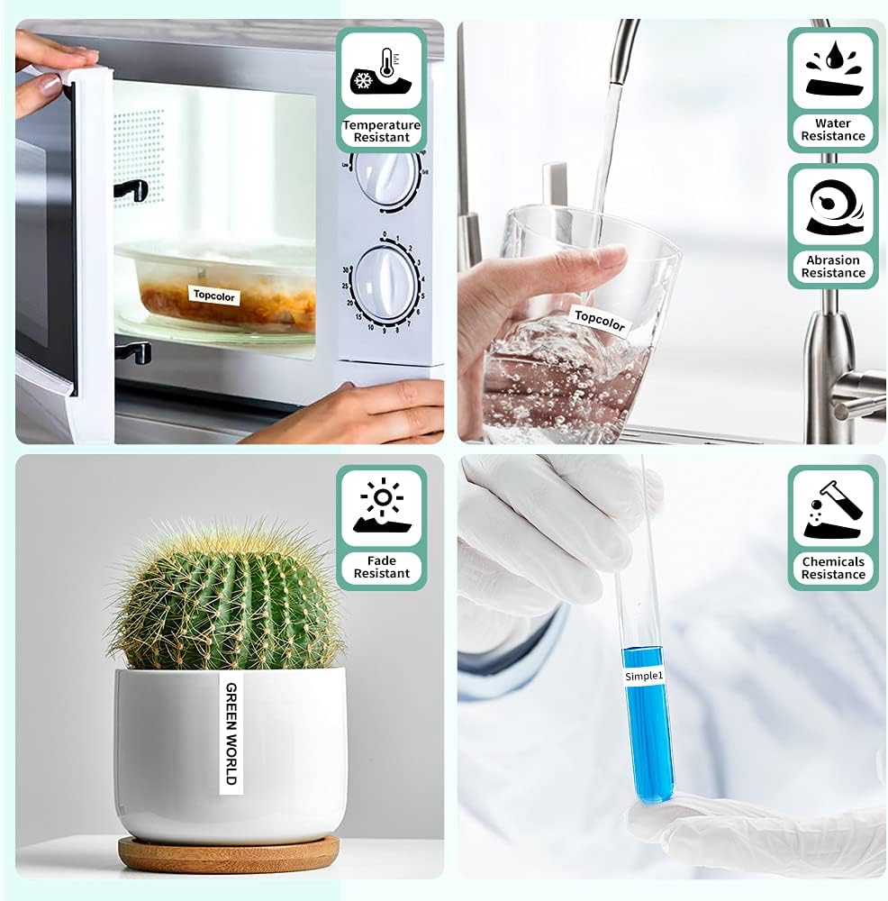 6-Pack 24mm 0.94" Laminated Tape Compatible for Brother 24mm Label Tape Tze-151 251 451 551 651 751 P Touch Tze Tz 1 Inch Multi-Color Label for PTD610BT PTD600 PTP710BT PTP750W PTP910BT