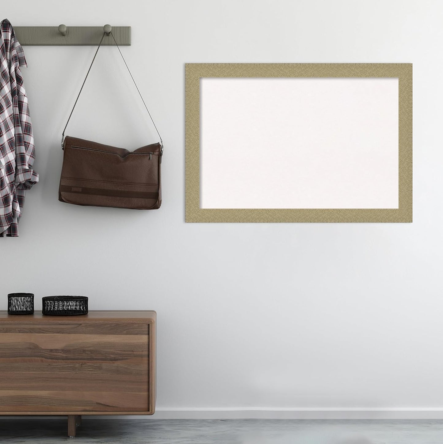 Amanti Art White Cork Board for Wall, 28x40 Vision Board with Gold Frame, Large Corkboard Office Decor for Home Organization, Casual Corkboard Pinboard to display items for home organization