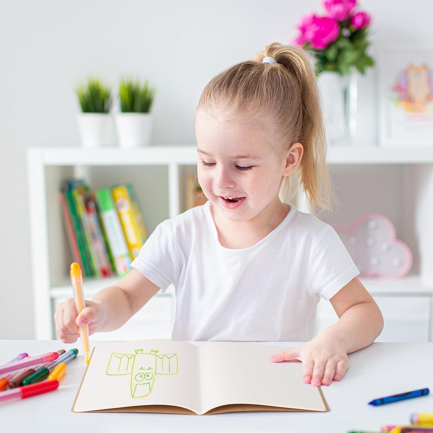 48 Pack Kraft Notebooks Journal Bulk, A5 Size Blank Sketch Notebooks for Travelers, Students, Office - Composition Notebook Subject Notebooks - 8.26”x5.5”, 64 Blank Pages/32 Sheets