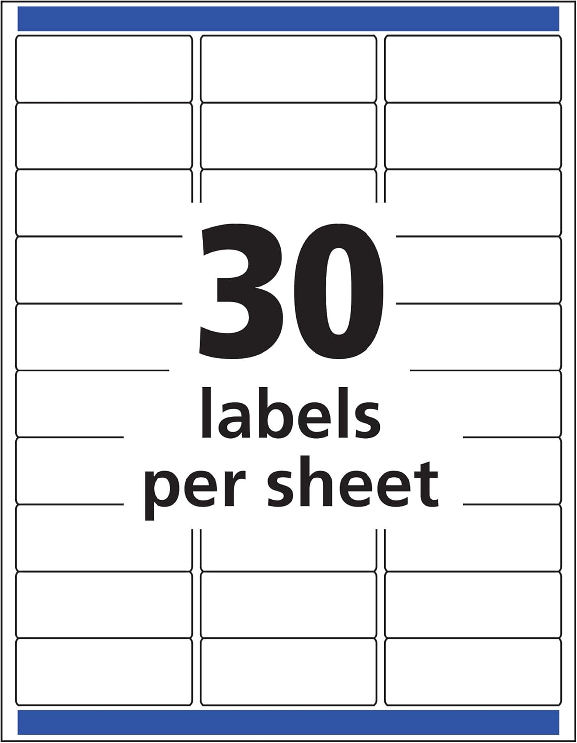 Avery Printable Address Labels for Laser Printers, 1" x 2-5/8", Matte Clear, 300 Blank Mailing Labels (15660)