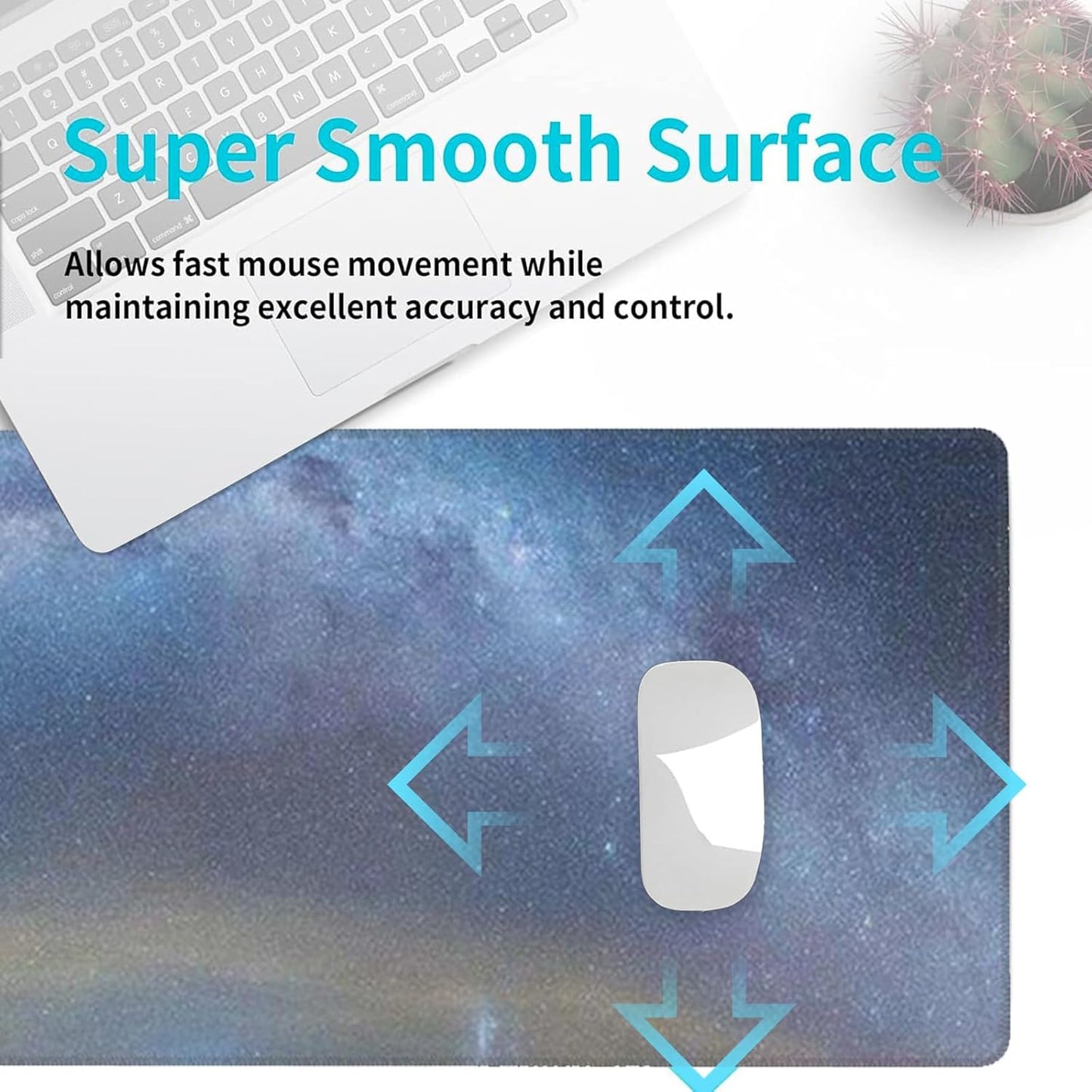 Bear Gaming Mouse Pad, Desk Mat, Non-Slip Rubber Base Cool Aesthetic MousePads for Computer Laptop Keyboard Office School Home Desktop Accessories Decor 31.5" x 11.8"