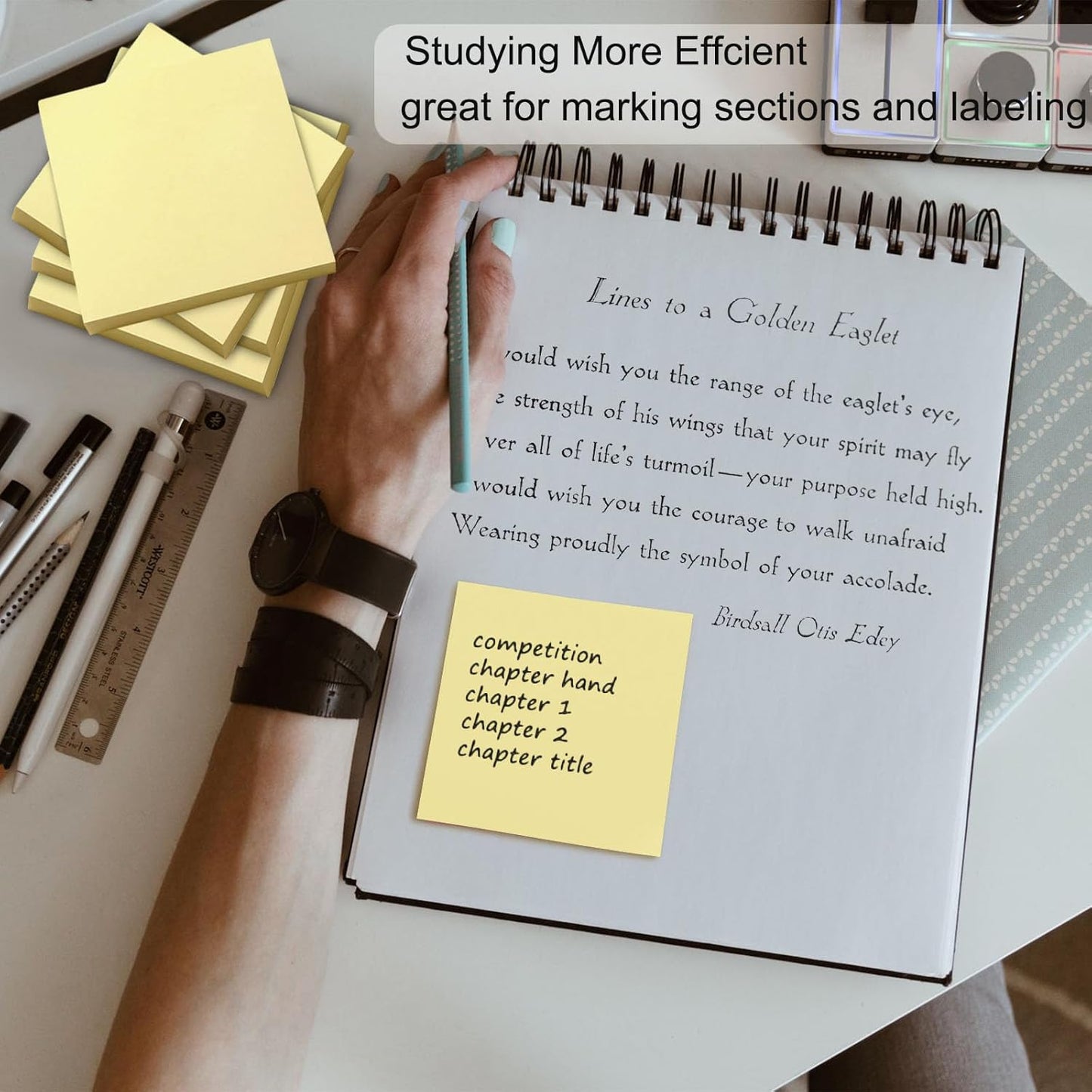 48 Pack 3840 Sheets Pop Up Sticky Notes 3X3 in Bright Color Self Sticky Note Pads Colorful Post Stickies for Office Home School Meeting, 80 Sheets/pad, Yellow