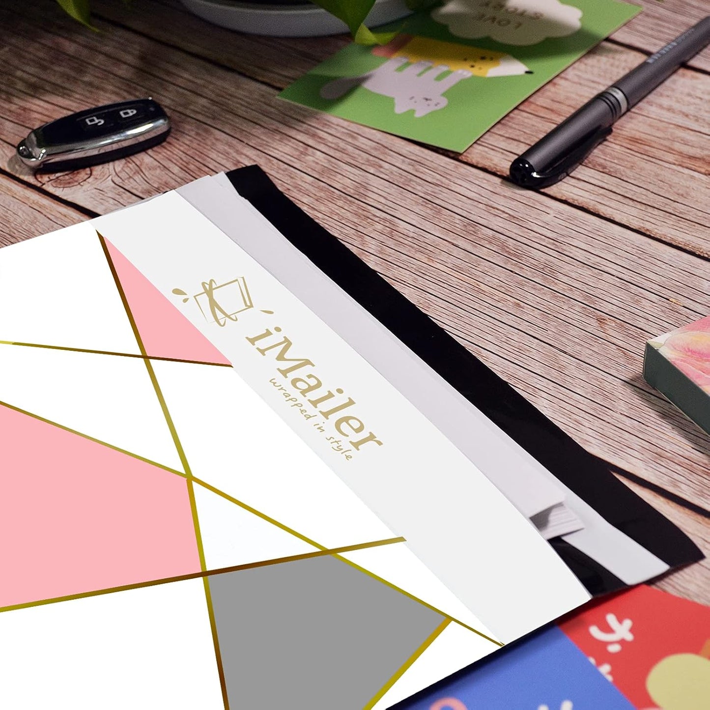 200 Count - 6x9 inch Poly Mailers Envelope Triangular Custom Mailing Shipping Package Bags-Self Seal…