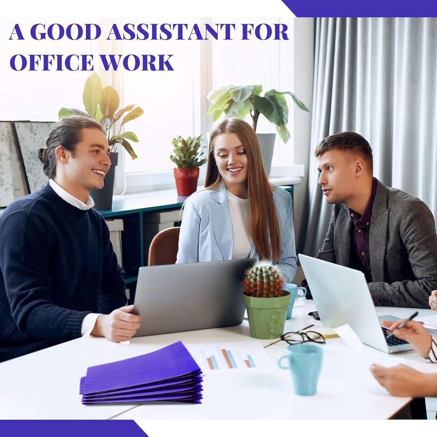 36 Pcs Classification Folders Letter Size, 1 Divider Pressboard File Folder with Fasteners, Expanding File Organizer Bulk for Teachers, Clergy, Office, Church, Christmas Donations (Purple)