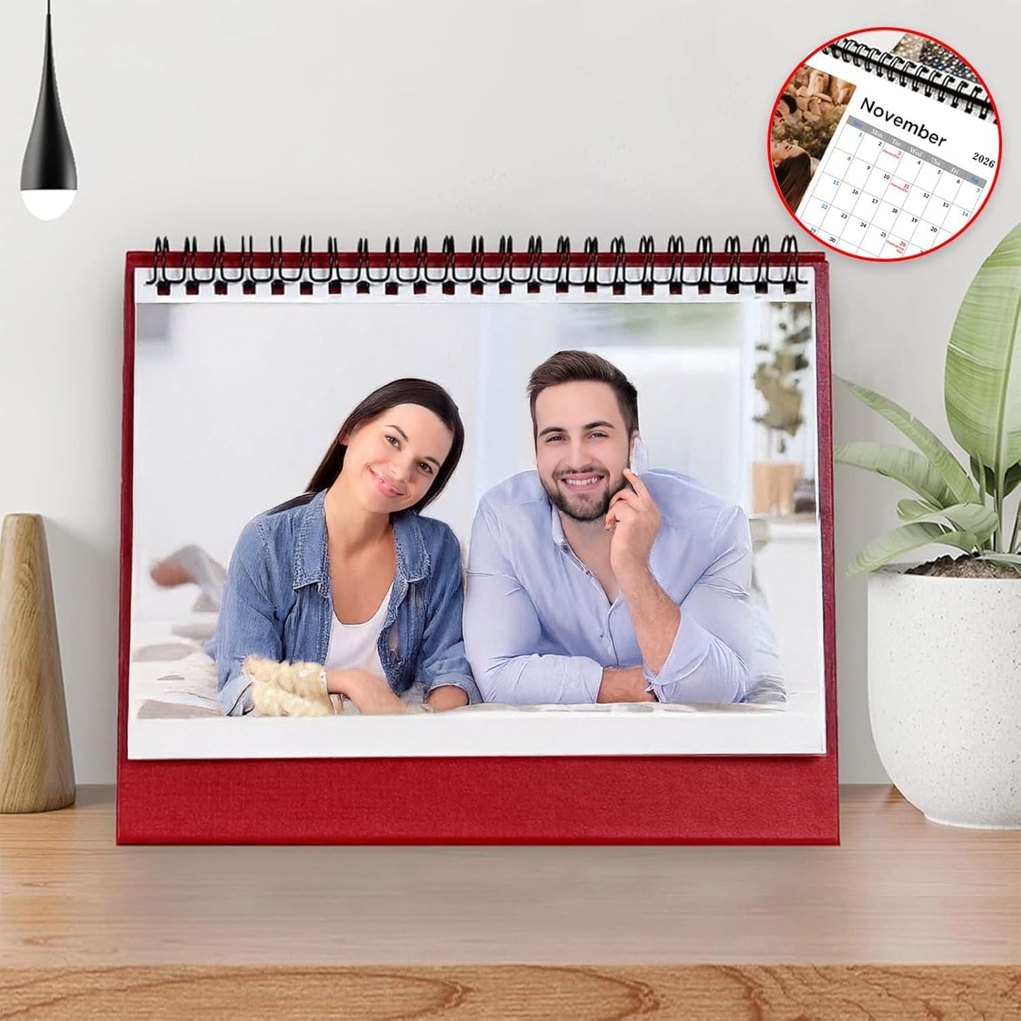 Custom Calendar 2026 for Home & Office - Print Your 13 Memories,Make Your Own Personalized Calendar Customized Christmas Gift &use your photo (Desk Calendar, 3 Packs)