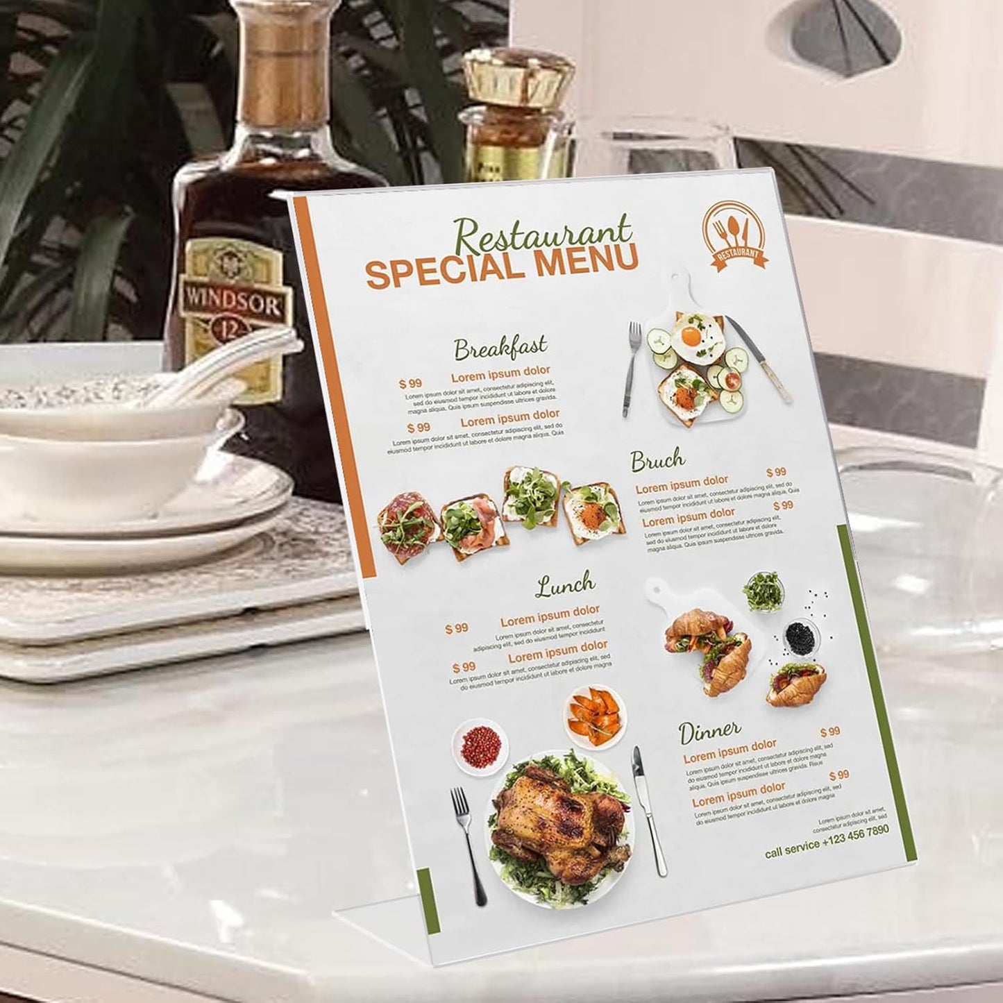 18 Pack Acrylic Sign Display Stand 8.5 X 11, L Shape Clear Plastic Sign Frame, Picture Photo Frame, Flyer Document Paper Holder for Office Desktop