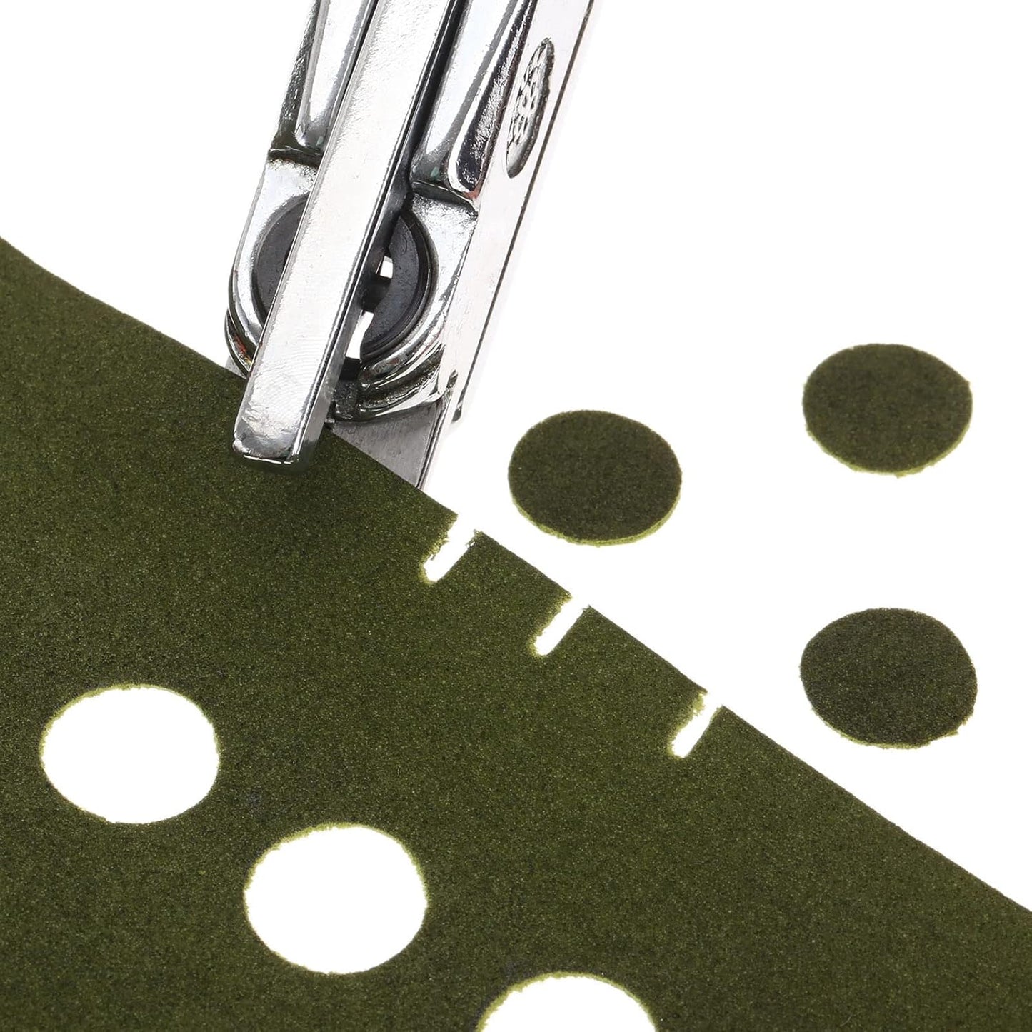 dophee Hand Held Slot Hole Punch & 13mm Round Hole 2-in-1 DIY Punching Tool Binder Hole Puncher for ID Card Badge PVC Photo Tag Crafts Paper Leather