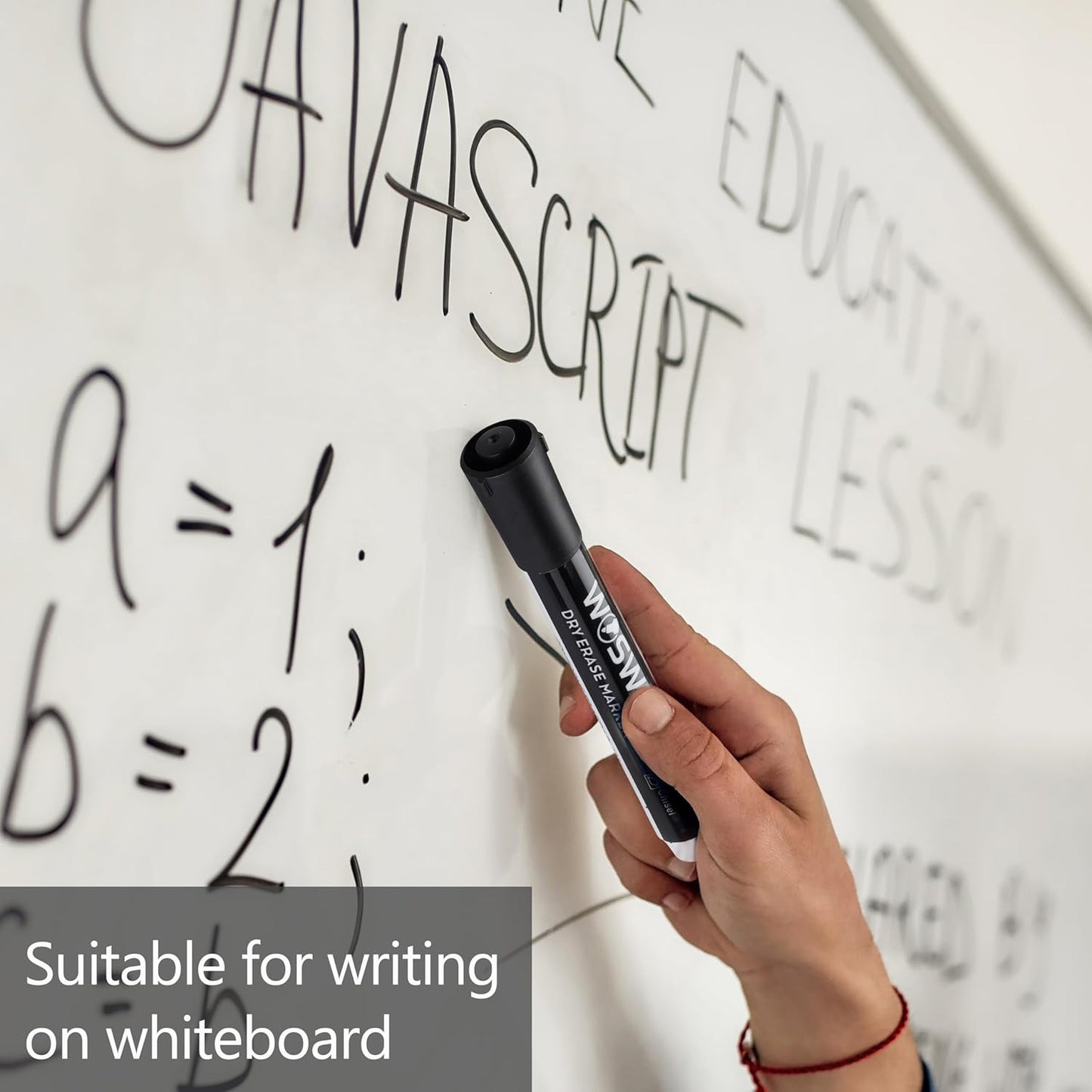 Dry Erase Markers, 60 Bulk Pack, 12 Assorted Colors Chisel Tip Whiteboard Markers, Chisel Point Low Odor Dry Erase Markers