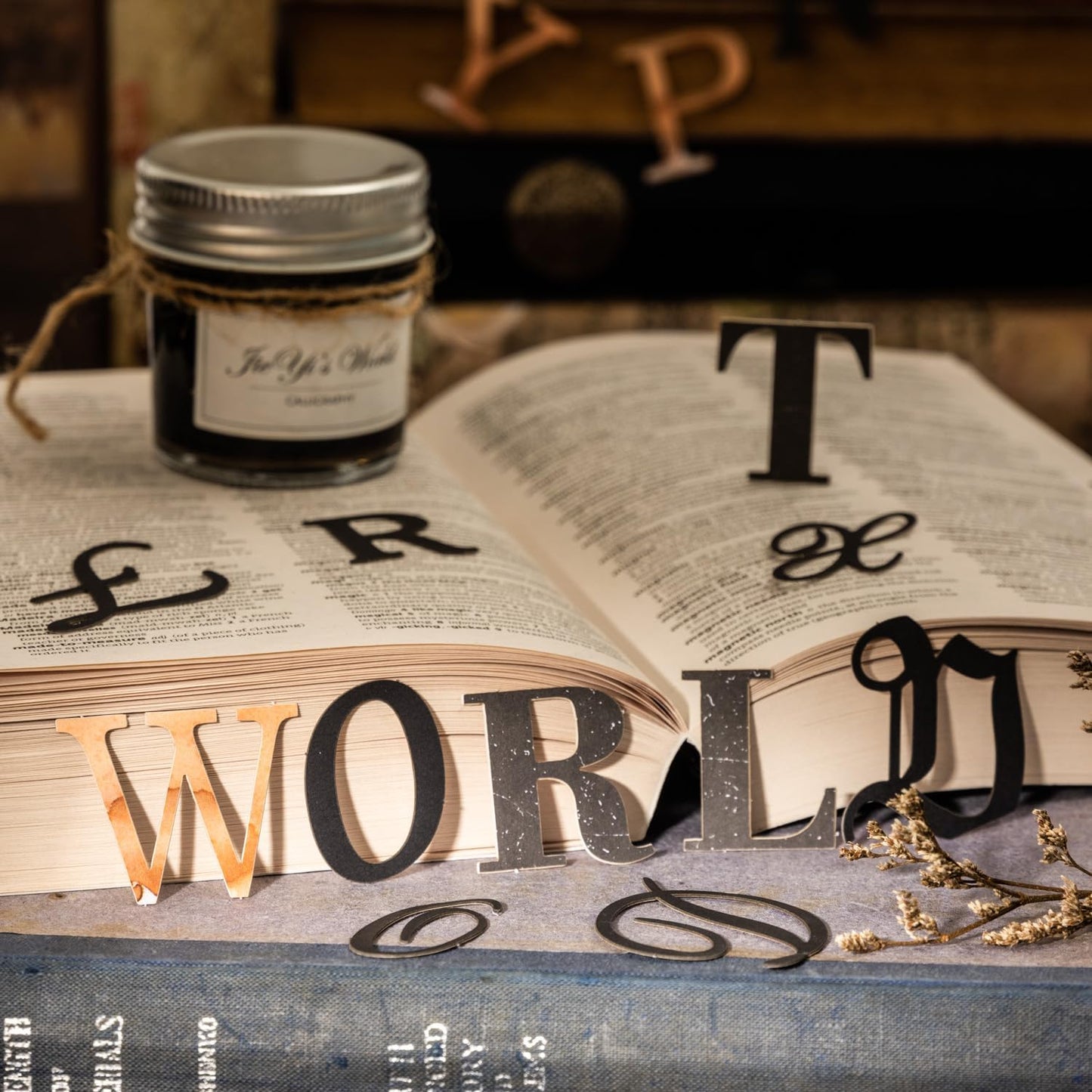 Alphabet Cardstock Sticker Set, 156Pcs Bold Letter Stickers for Scrapbooking, Journaling, Junk Journal Supplies, and DIY Crafts