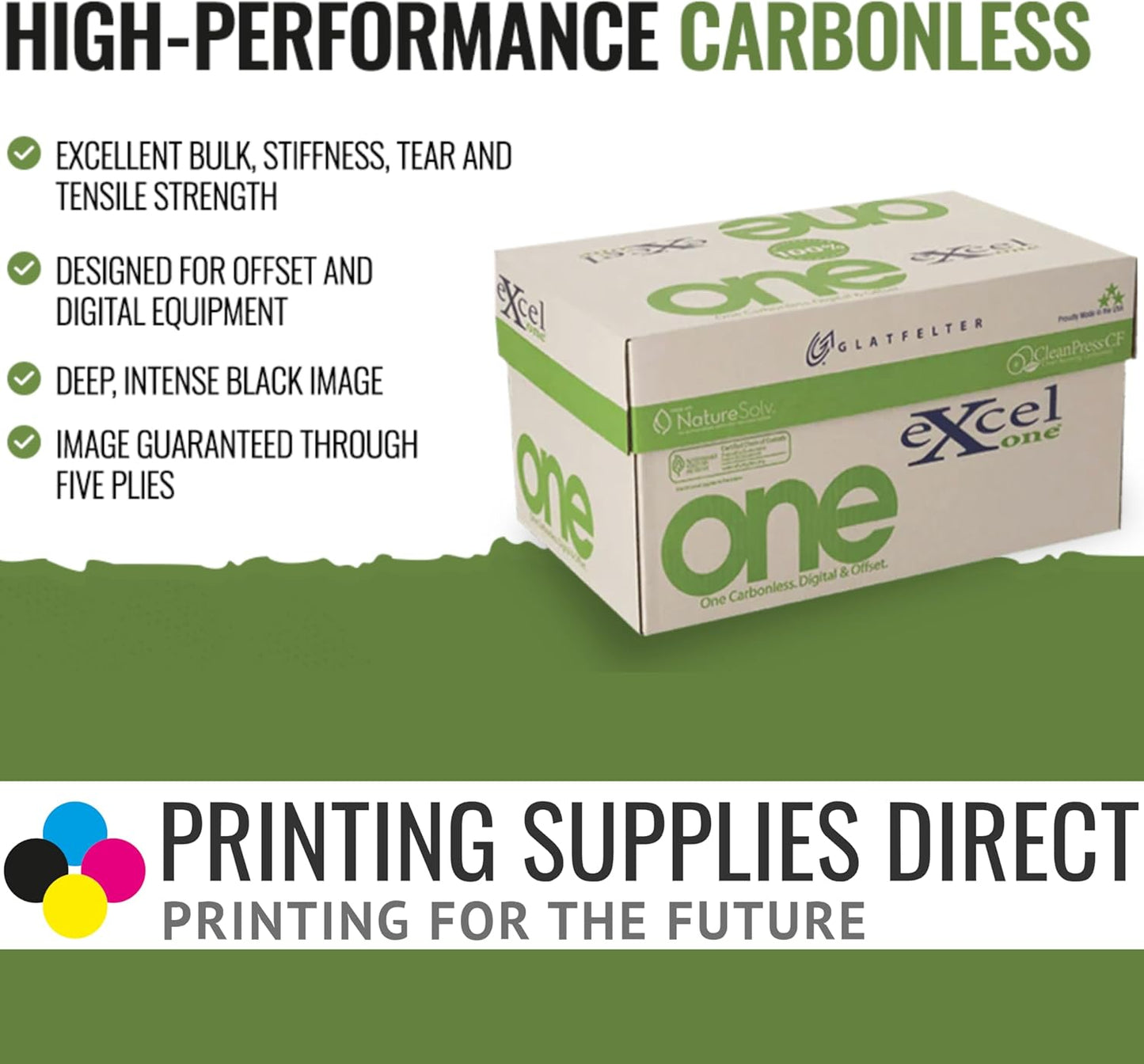 8.5 x 11 Excel One Carbonless Paper 2 Part Reverse (Bright White/Canary), 2000 Sets, 4000 Sheets, (8 REAMS)