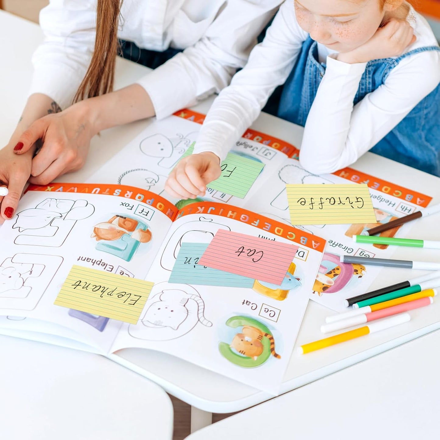 300 Sheets Colored Index Cards 3x5 Ruled-Goefun Lined Note Cards 3 x 5 Color Flashcards for Studying, Note Taking, To Do List