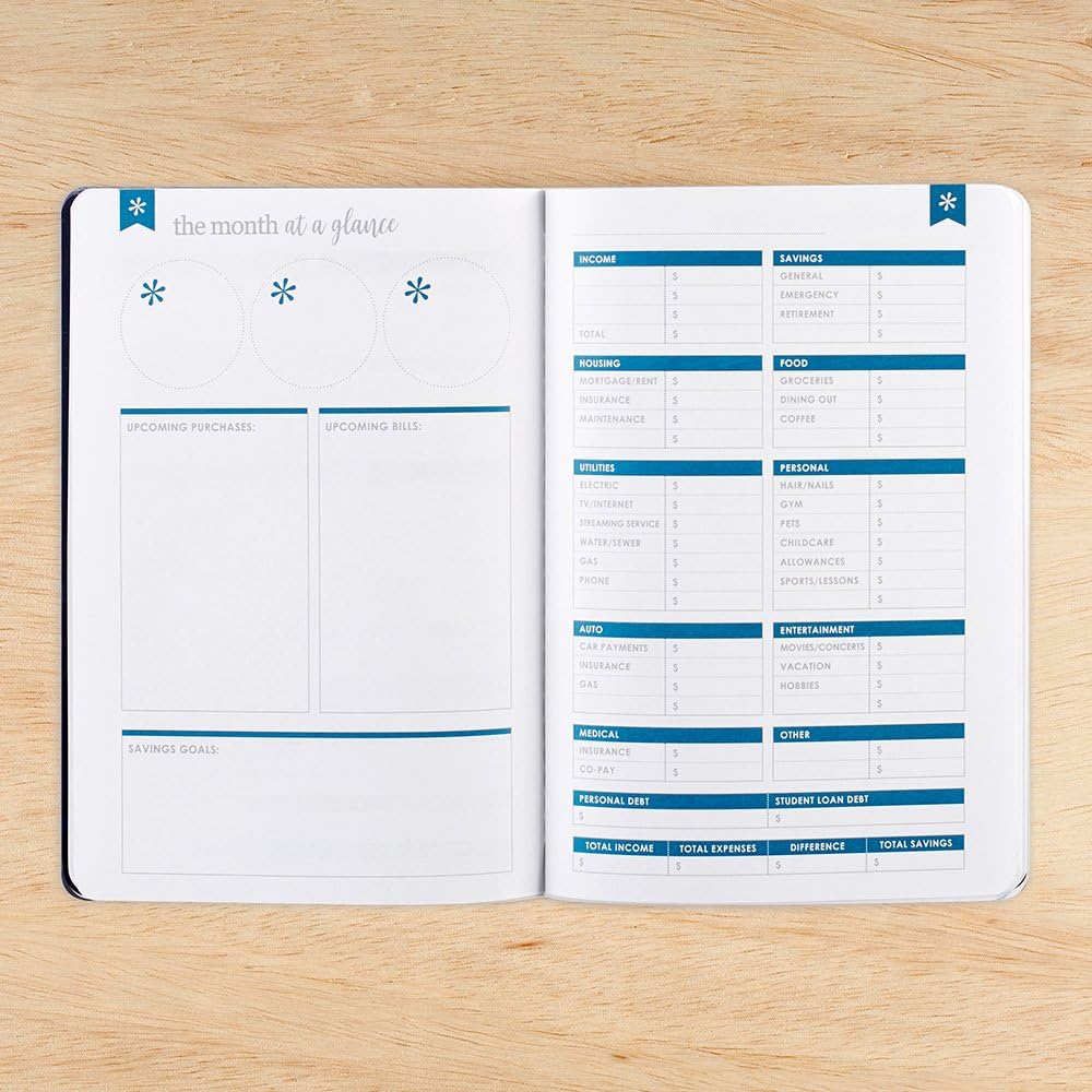 Erin Condren 12 Month Budget Book & Financial Budget Tracker. Debt Track, Expense Planner, Spending Summary w Stickers & Quote Sheet. Petite Planner