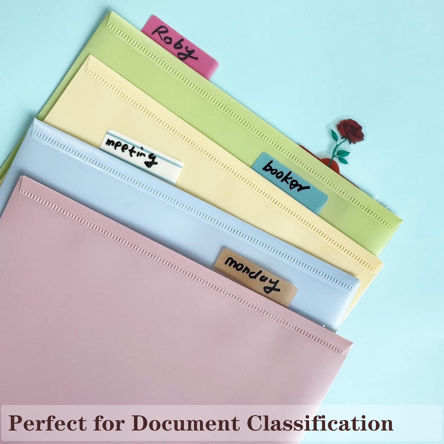 ELII 500 PCS Sticky Index Tabs 21 Sets, Colorful Book Tabs Sticky Tabs for Notebooks, Page Tabs for Binders, Page Markers Notebook Tabs