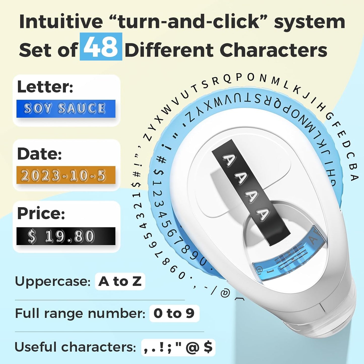 Embossing Label Maker, Retro 3D Label Maker Embossed, Vintage Embosser Label Makers Machine with 5 Rolls Embossing Tapes, Manual Labeler Old School for Home Office Kids DIY Crafting