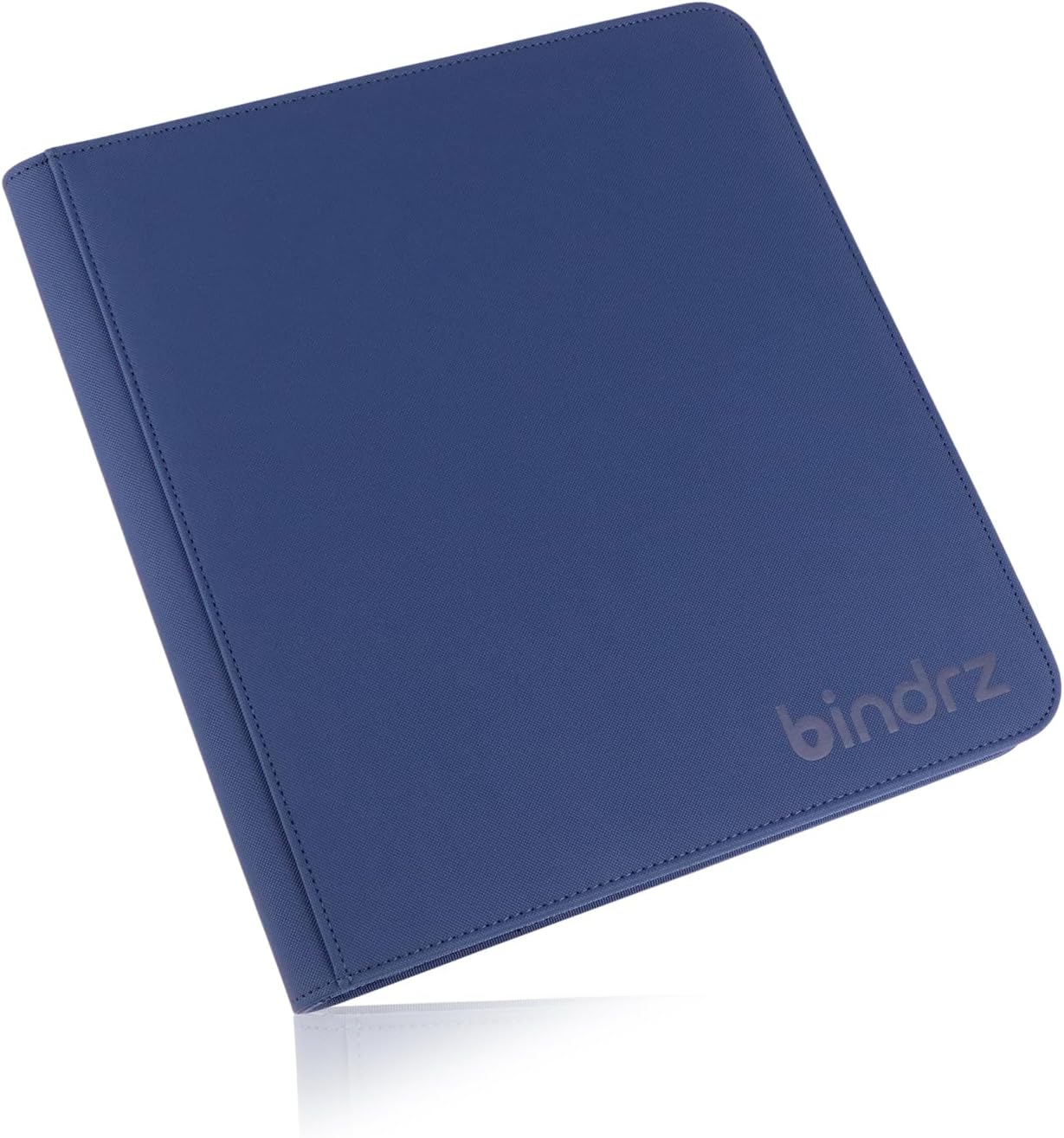 12 Pocket Zipper Binder for 480 Sleeved Trading Cards - Side Loading Pockets Album - Archival Safe Material and Compatible with TCG MTG and Sports Collectibles (Blue)