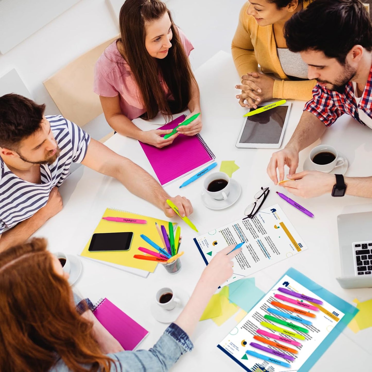 Duchong 150 Count Highlighters Bulk, Highlighters Assorted Colors, Chisel Tip Dry-Quickly Highlighter Markers, Office Classroom Must Have, Back to School Supplies for Adult Kids Teachers