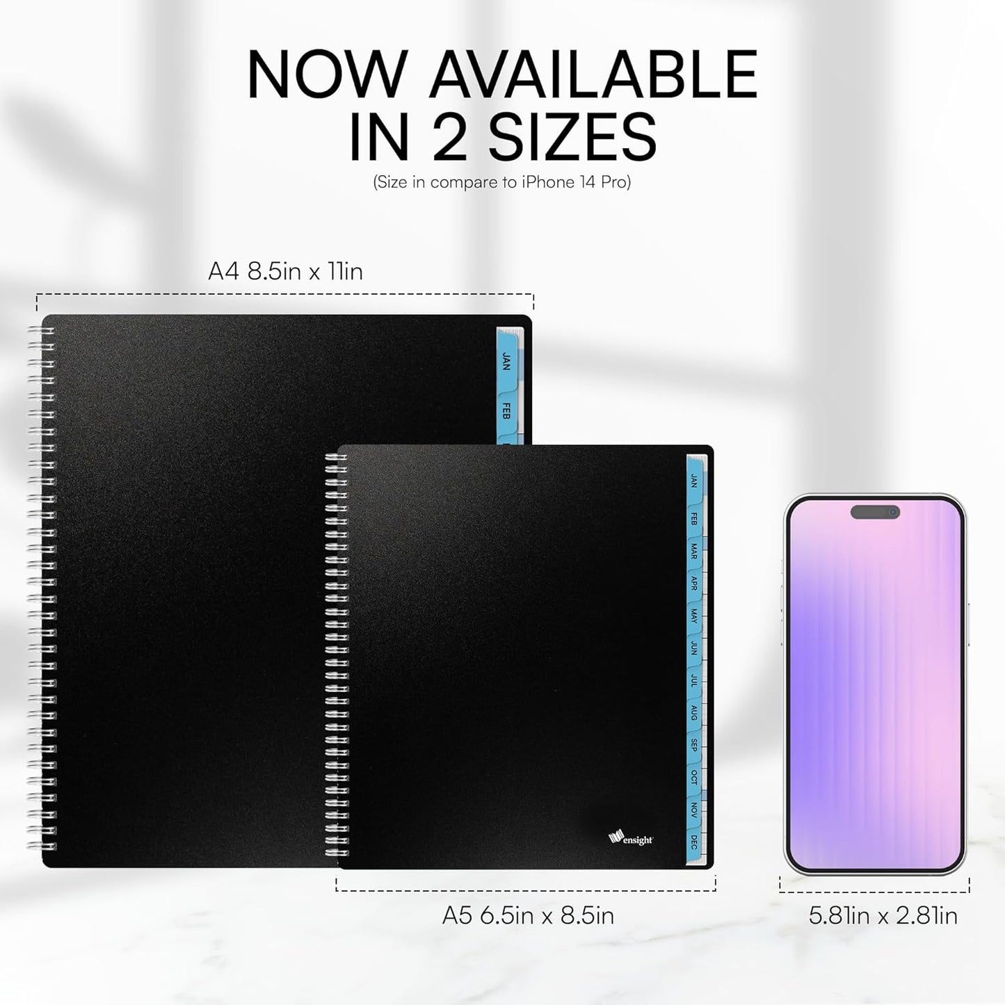 Ensight 2026 Appointment Book & Planner Ensight 8.5 x 11 inches Large Tabbed Daily Hourly Weekly Planner Schedule Book 15 Minute time Slots Business & Personal Planner Jan 2026 Dec 2026 Blue