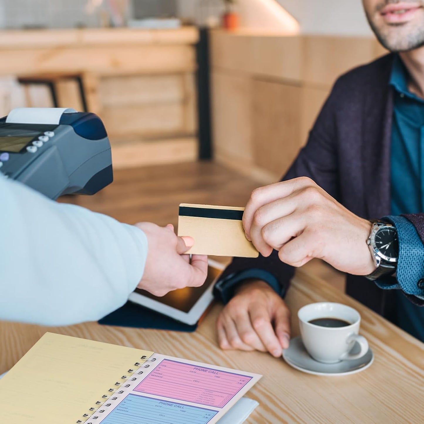 12 Pcs Spiral Bound Phone Message Book for Business Office, 5 1/2" x 11"2 PartTelephone Message Pads with Carbon Copy, Colorful Carbonless Duplicate Call Log Book