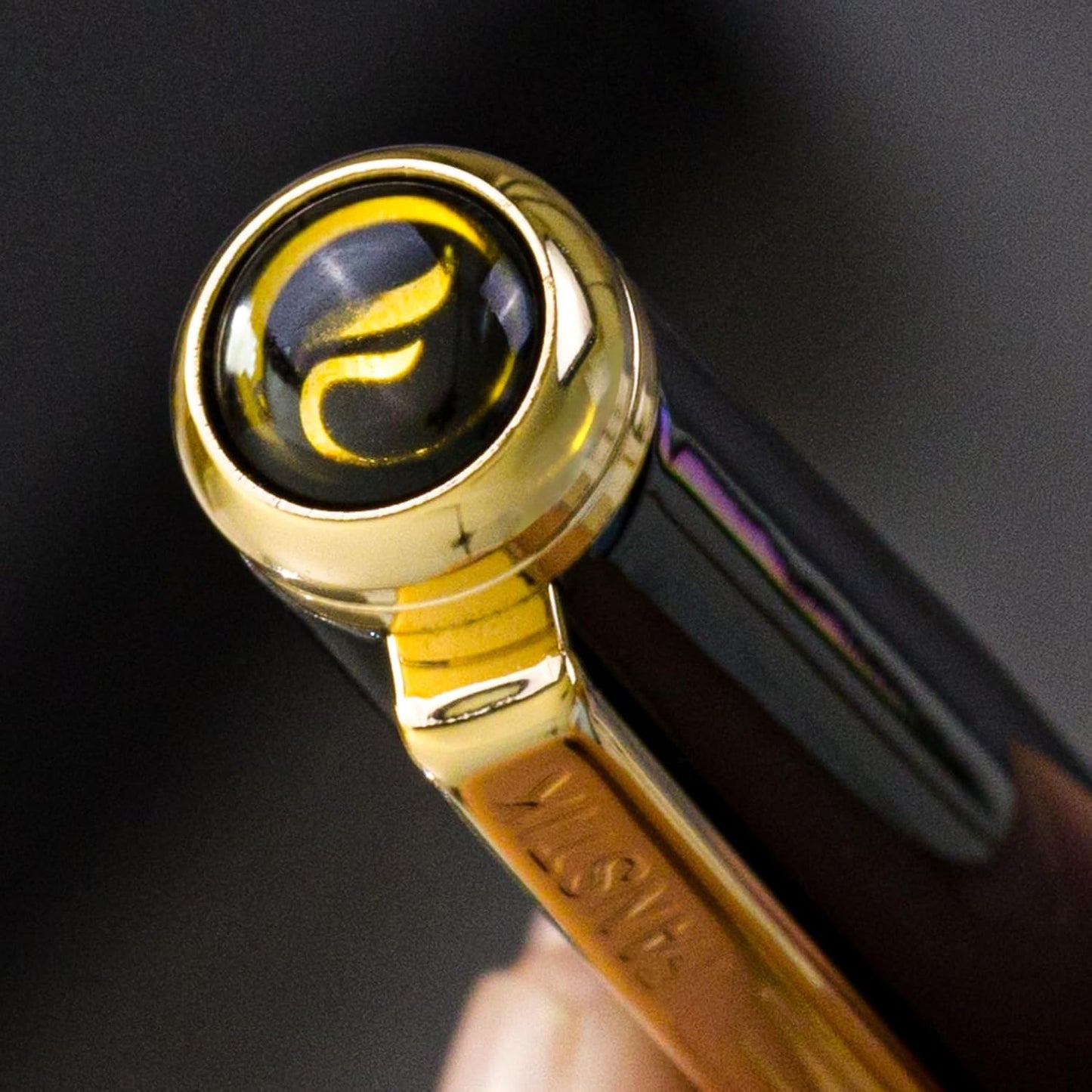 Black & Gold Luxury ballpoint Pen (Made In USA) fancy gift set for women, Real 24K Gold Plating, Professional executive pen gift set for men (Lux BallPoint Black-Gold)