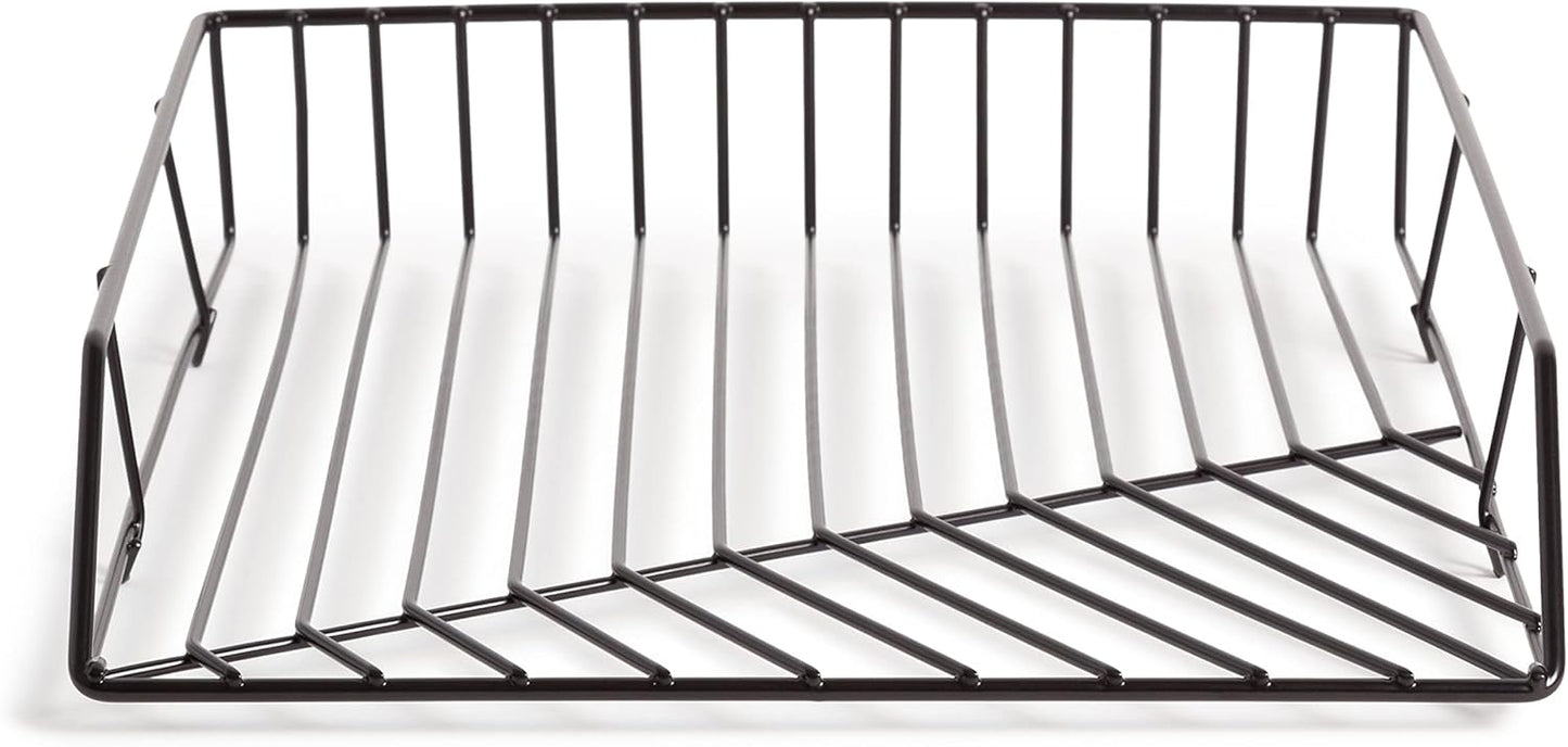 U Brands Vena Paper Tray, Black