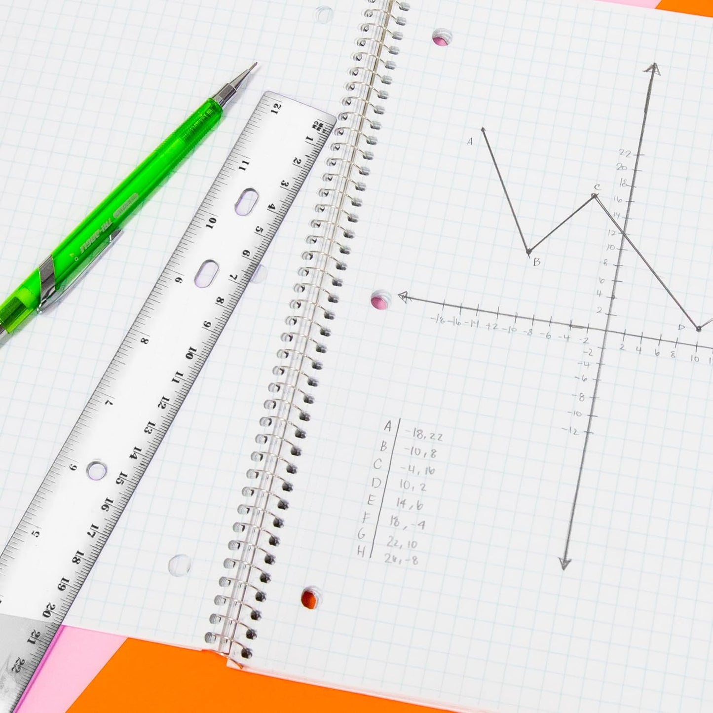 BAZIC Plastic Clear Rulers 12 inch (30cm), Inches Centimeter Metric Ruler Measuring Long Ruler, Straight Edge Ruler for Students School Supplies, 1-Pack