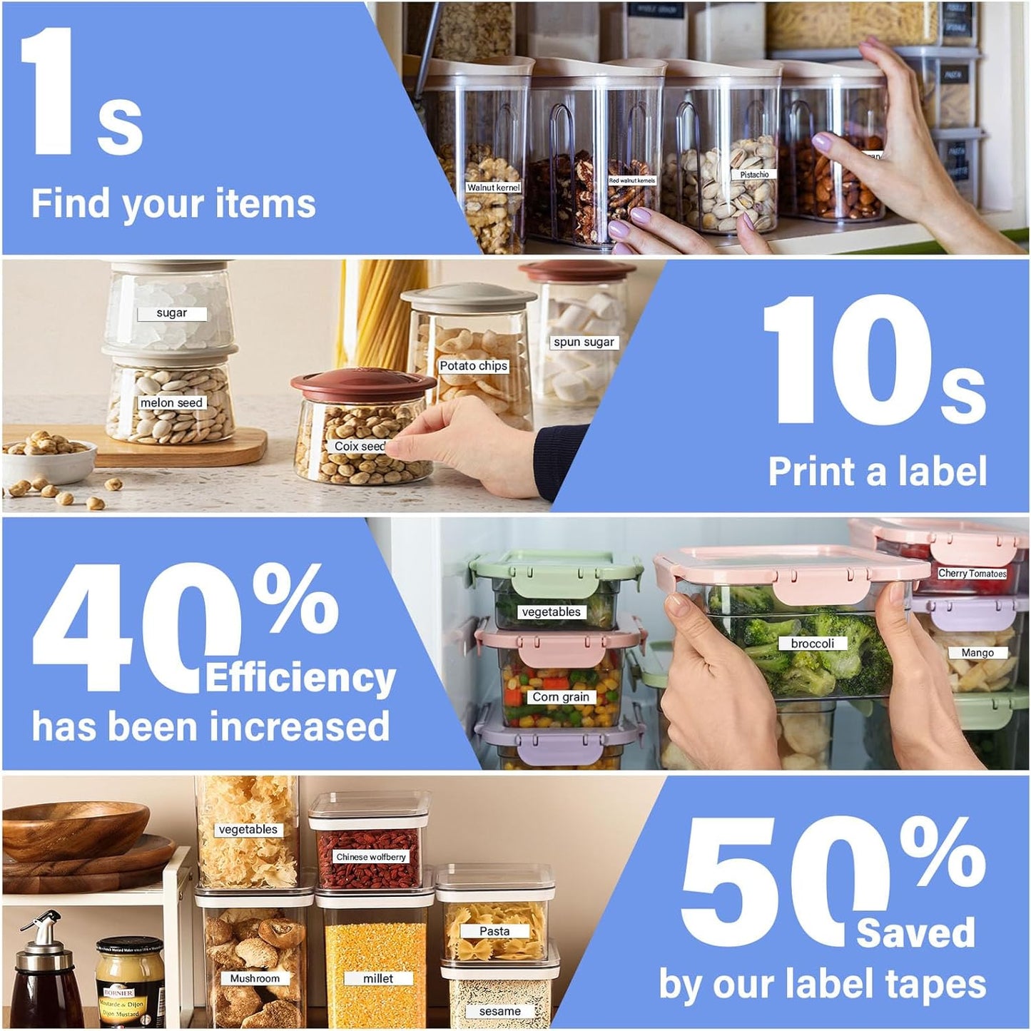 5Pack TZe-231 Tape Label Maker Compatible with Brother P-Touch TZe-231 Tape, TZE231 ½” 0.47”x 26.2 ft Laminated Black on White, for use with PT-D210, PT-H110, PT-D220, PT-D410, PT-D600