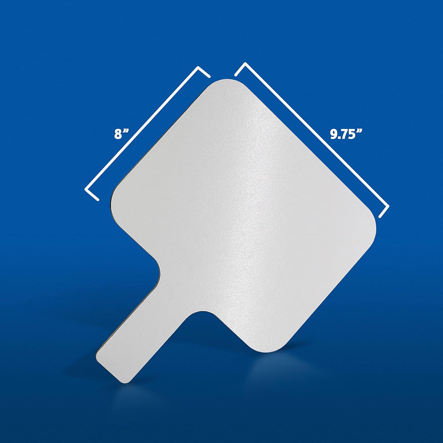 Flipside Products Rectangular Dry Erase Answer Paddles w/Black Dry Erase Marker and Erasers, Auction, Handheld Whiteboard, Handle Response Board, 72 Pieces, Set of 24