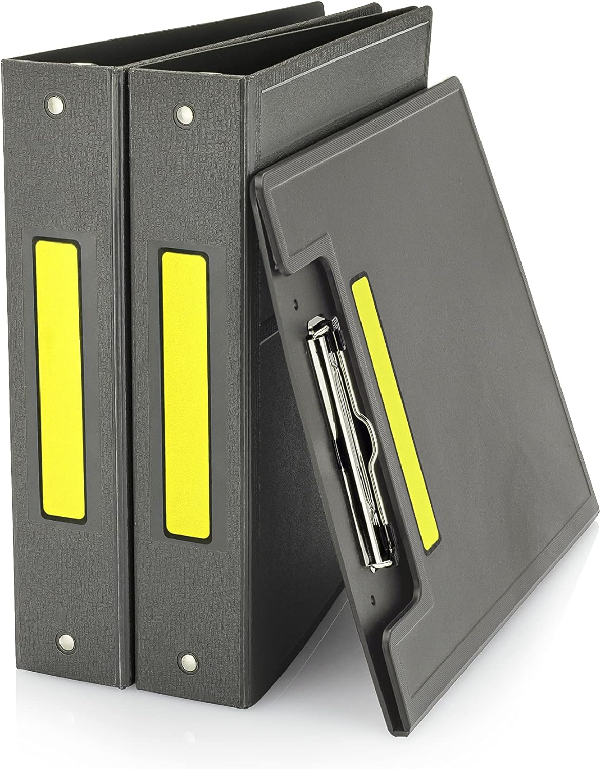 Carstens Adhesive Sticker Labels, 5 3/8” x 1”, Binder Labels for 1” Ring Binder Spines, Yellow, Roll of 200