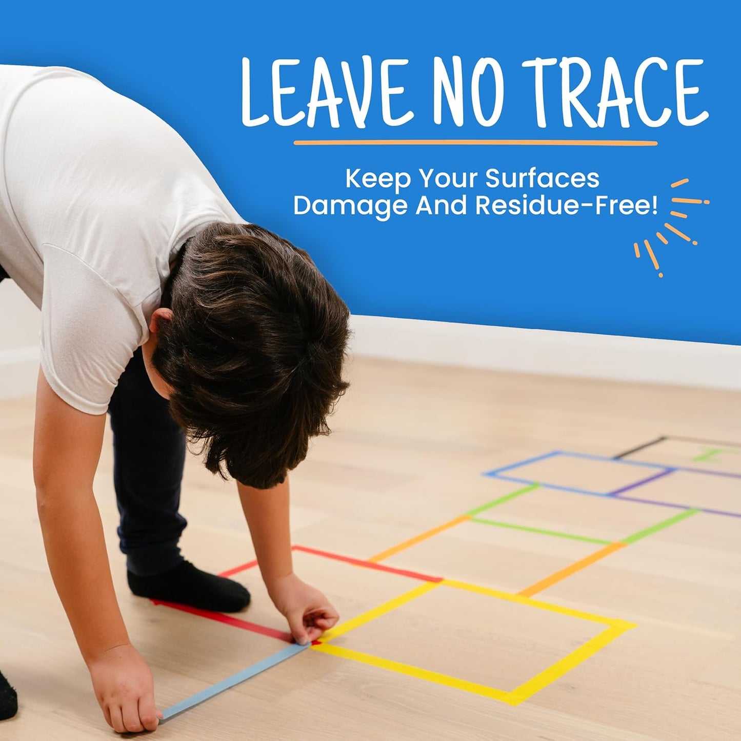 Colored Masking Tape - 7 Roll Multi Pack - 210 Feet x 1 Inch of Colorful Craft Tape for Arts & Crafts, Labeling and Color- Coding