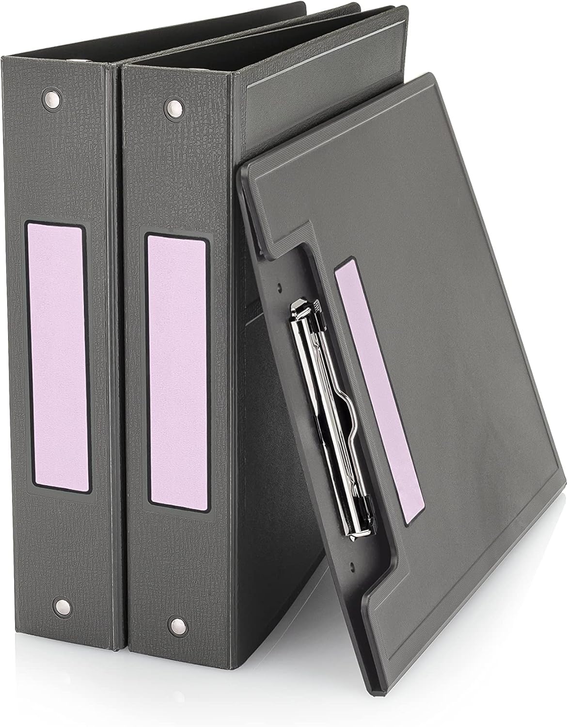 Carstens Adhesive Sticker Labels, 5 3/8” x 1 3/8”, Binder Labels for 1.5” – 4” Ring Binder Spines, Lavender, Roll of 200