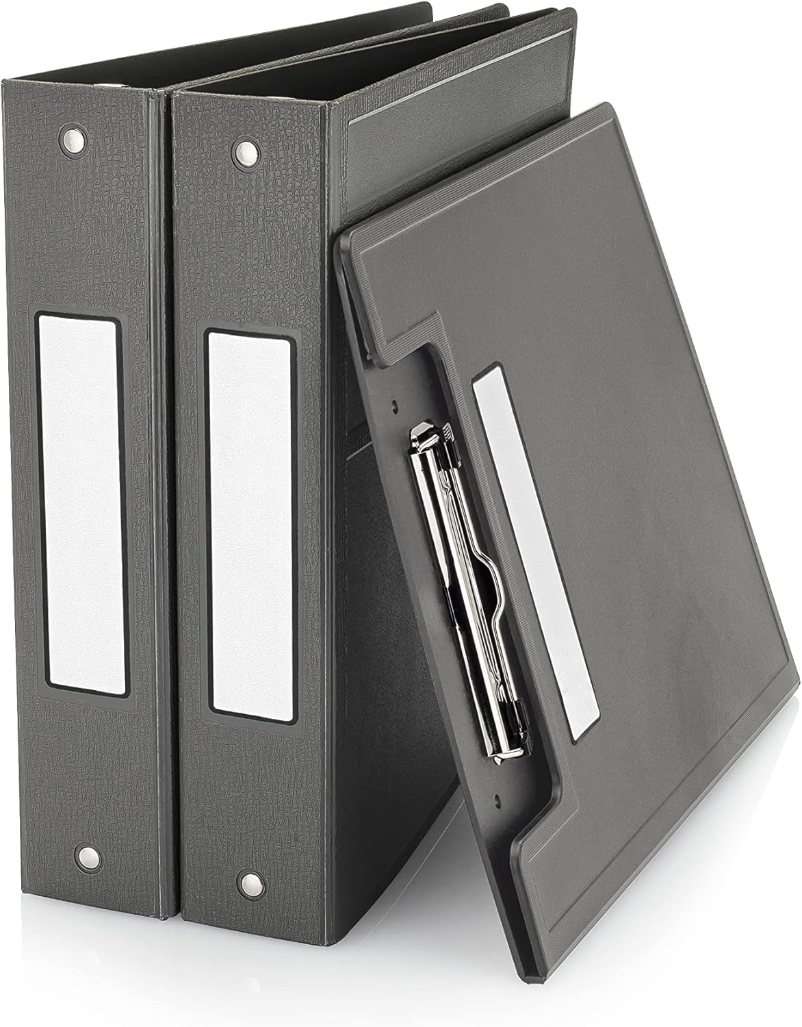 Carstens Adhesive Sticker Labels, 5 3/8” x 1 3/8”, Binder Labels for 1.5” – 4” Ring Binder Spines, White, Roll of 200