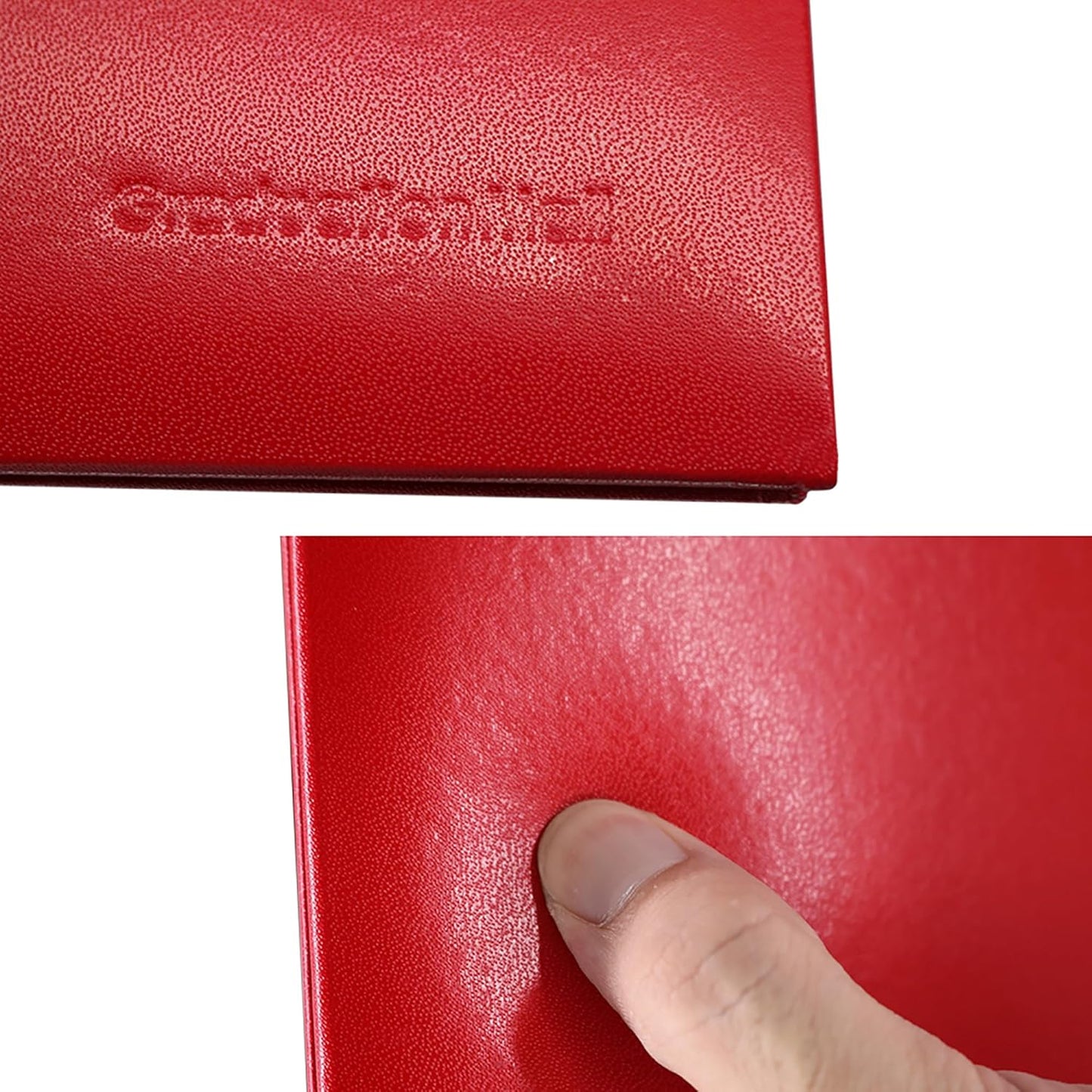 GraduationMall 8.5"x11" Smooth Padded Diploma Cover Certificate Holder Red,6-Packs