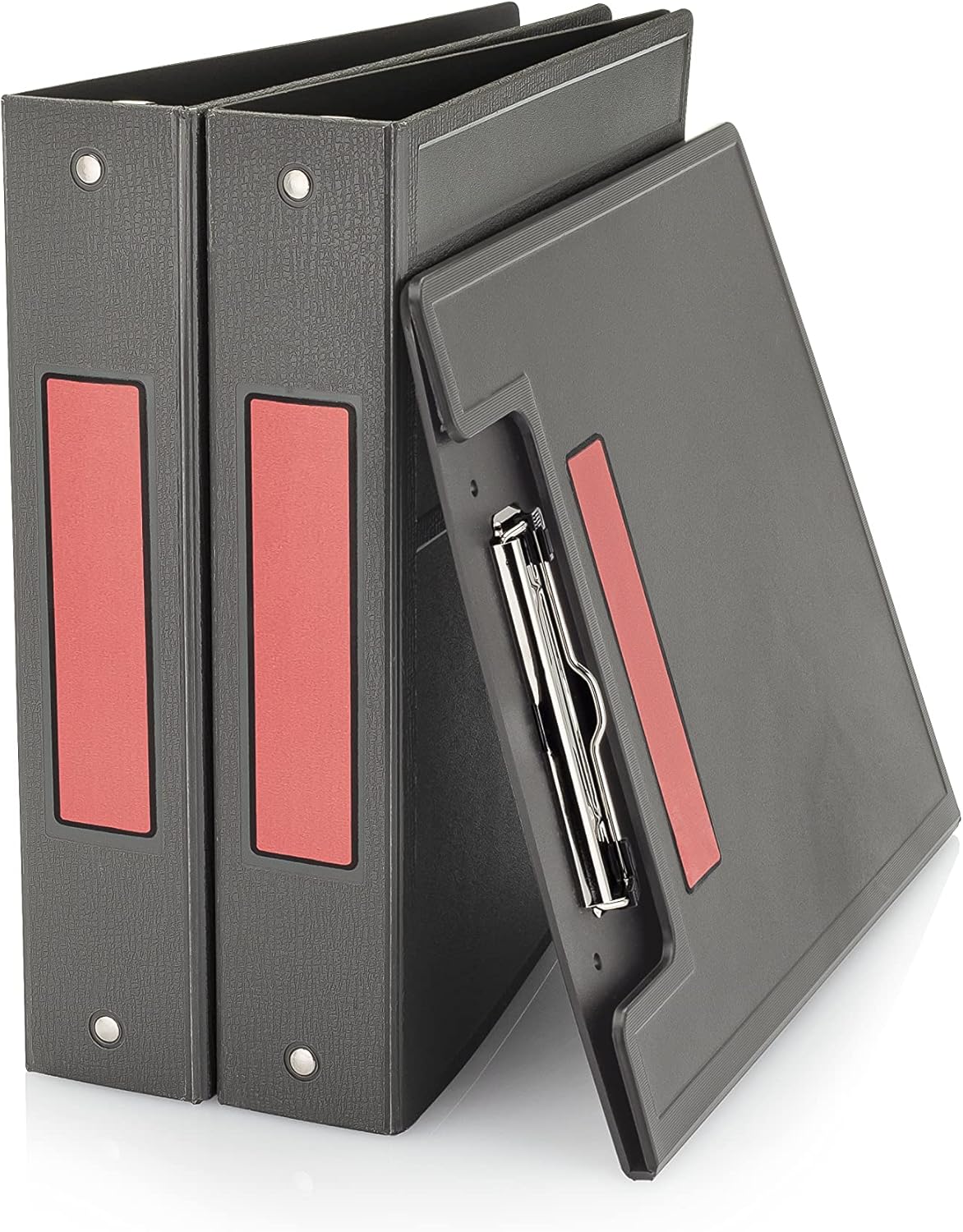 Carstens Adhesive Sticker Labels, 5 3/8” x 1 3/8”, Binder Labels for 1.5” – 4” Ring Binder Spines, Rose, Roll of 200